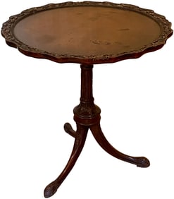 19th Century Carved Tripod Table