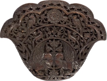 19th Century Anglo-Indian Wood Carving