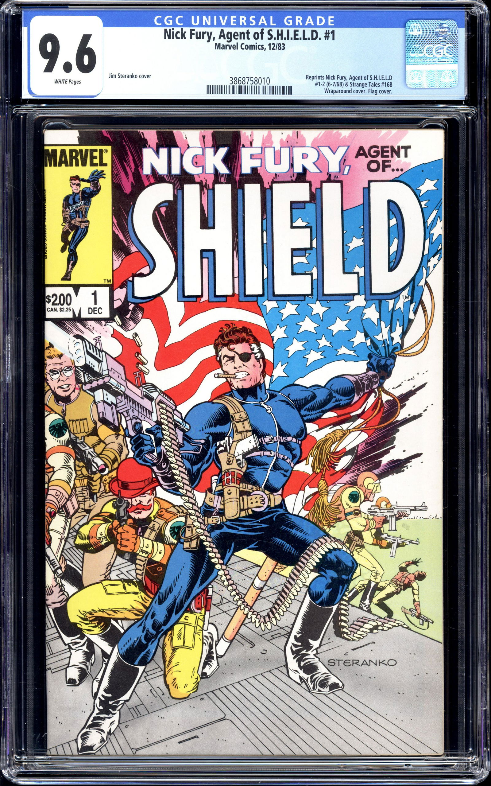 Nick Fury, Agent of S.H.I.E.L.D. #1 CGC 9.6 White pages Steranko (1 of 2)