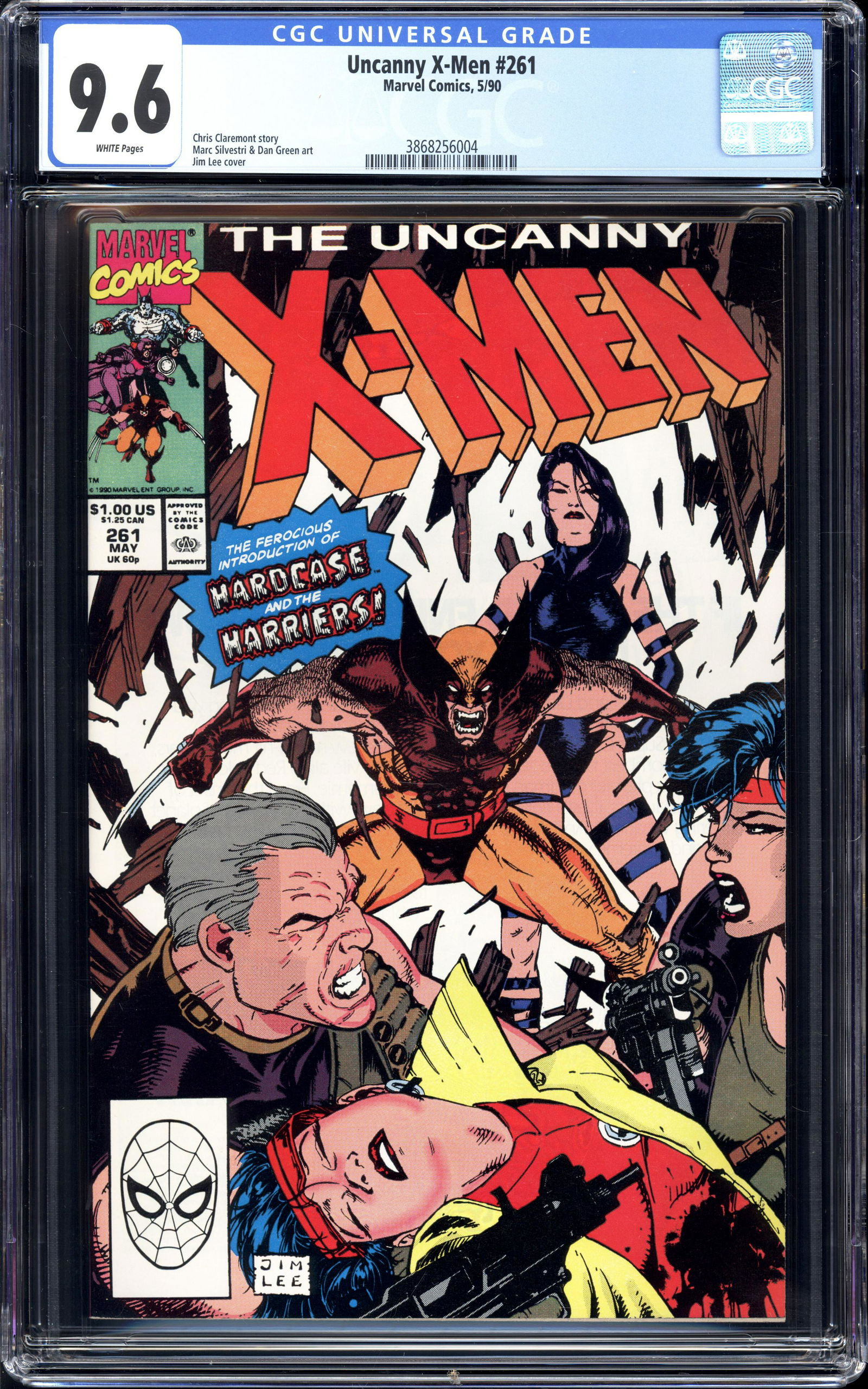 Uncanny X-Men #261 CGC 9.6 White pages Chris Claremont story (1 of 2)
