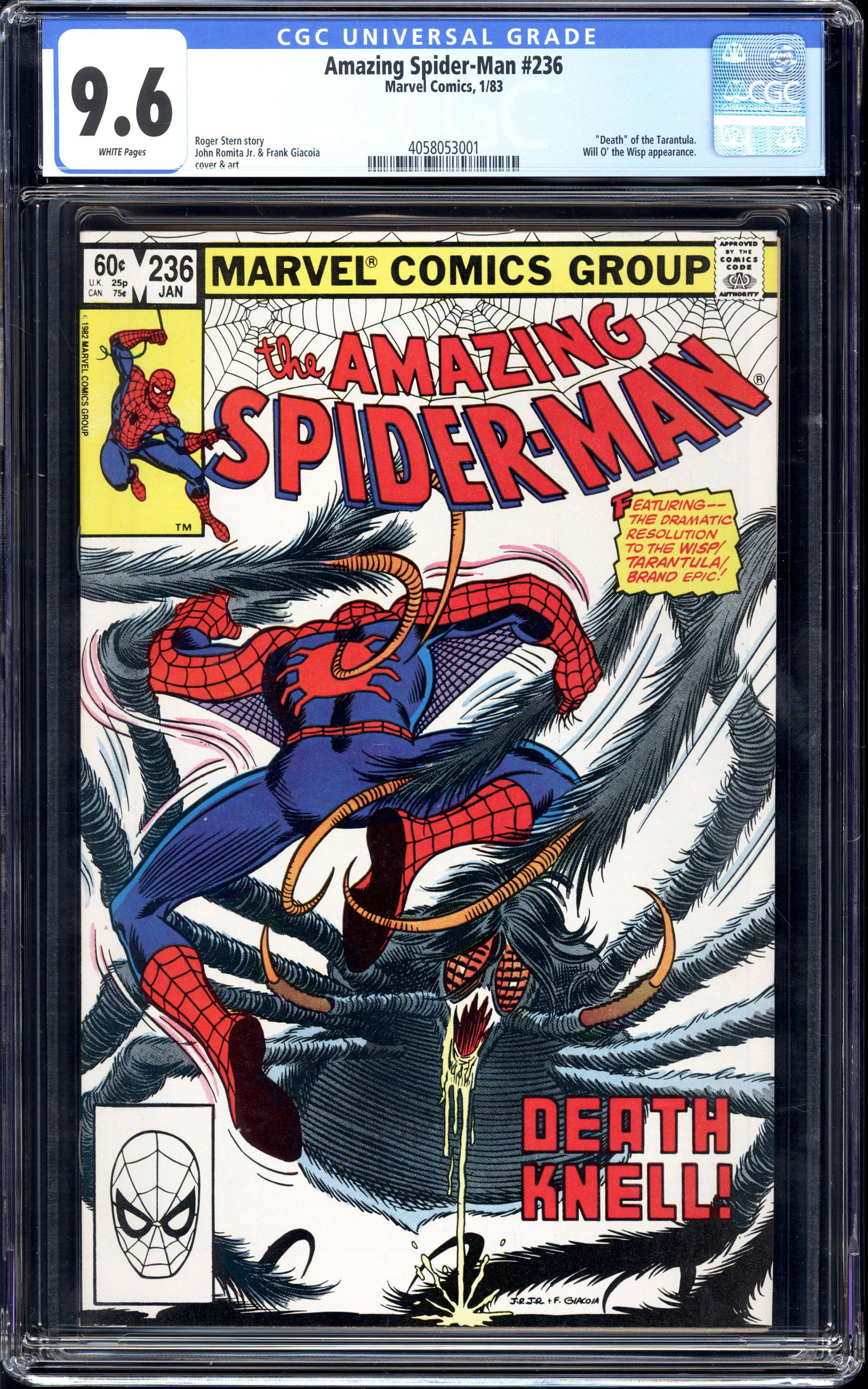 Amazing Spider-Man #236 CGC 9.6 Tarantula & Will O the Wisp a. (1 of 2)
