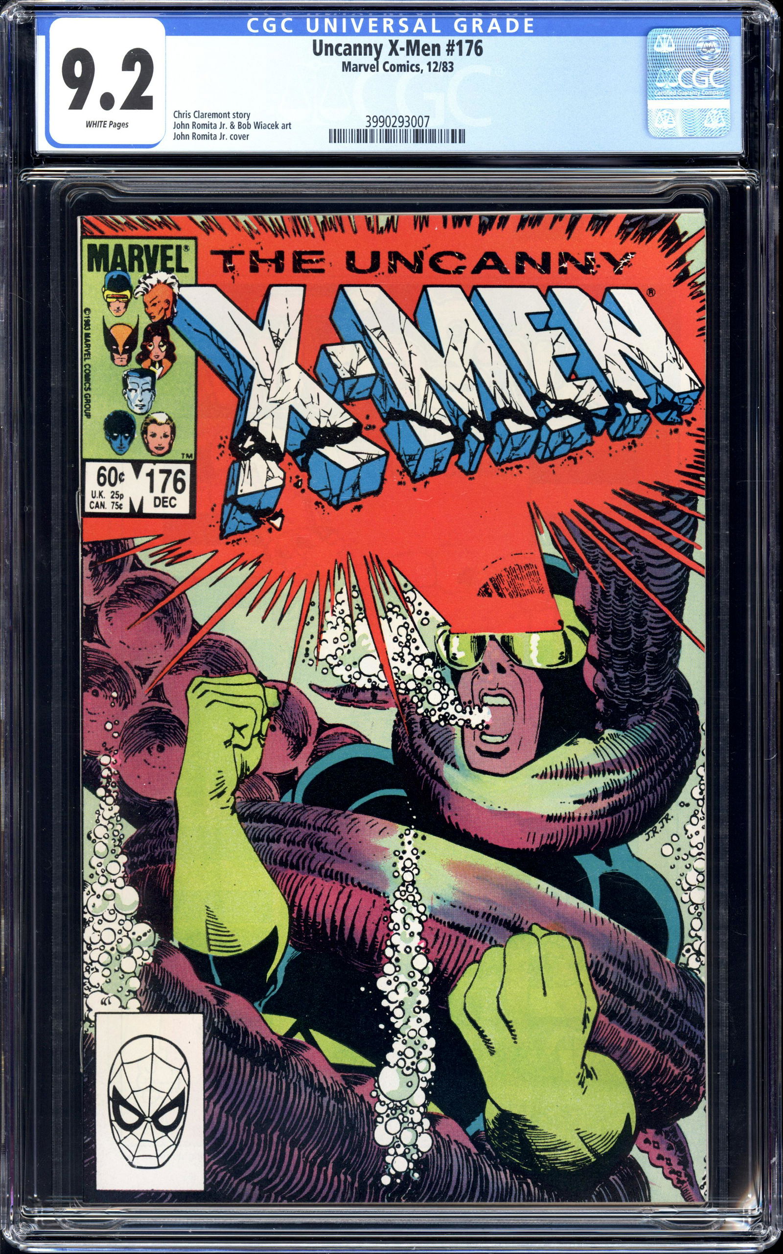 Uncanny X-Men #176 CGC 9.2 White pages Chris Claremont story (1 of 2)
