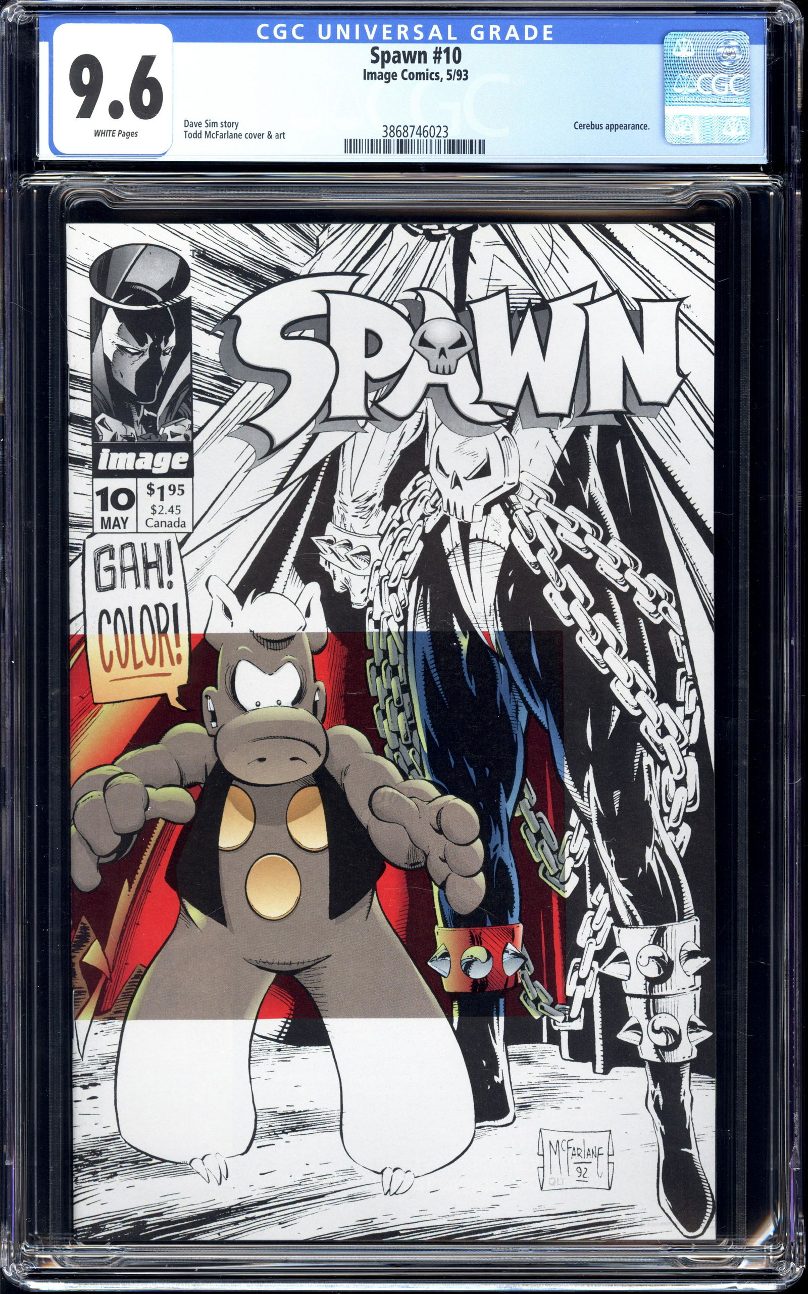 Spawn #10 CGC 9.6 erebus appearance Todd McFarlane art (1 of 2)