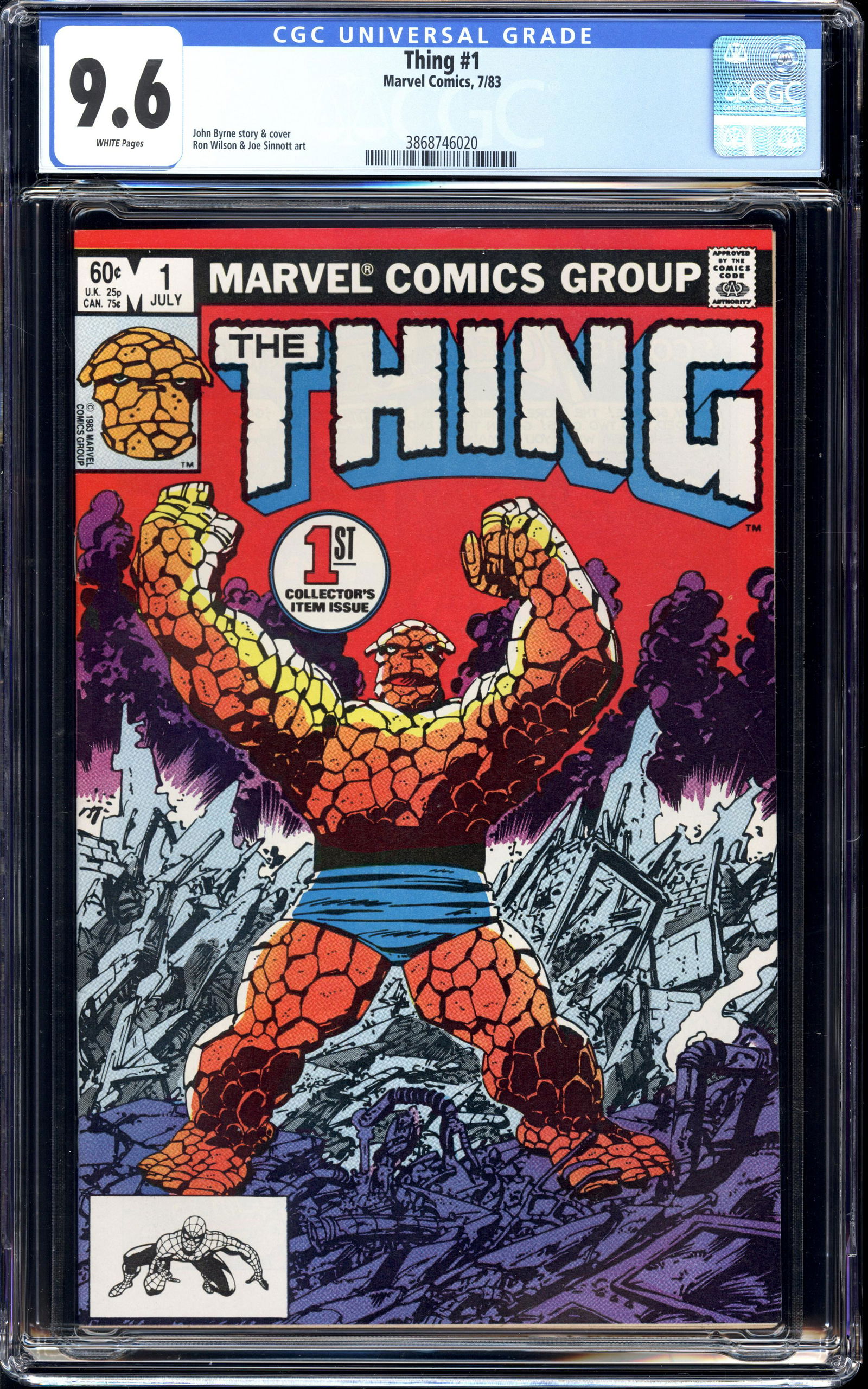 Thing #1 CGC 9.6 White pages Marvel Comics 7/83 John Byrne s. (1 of 2)
