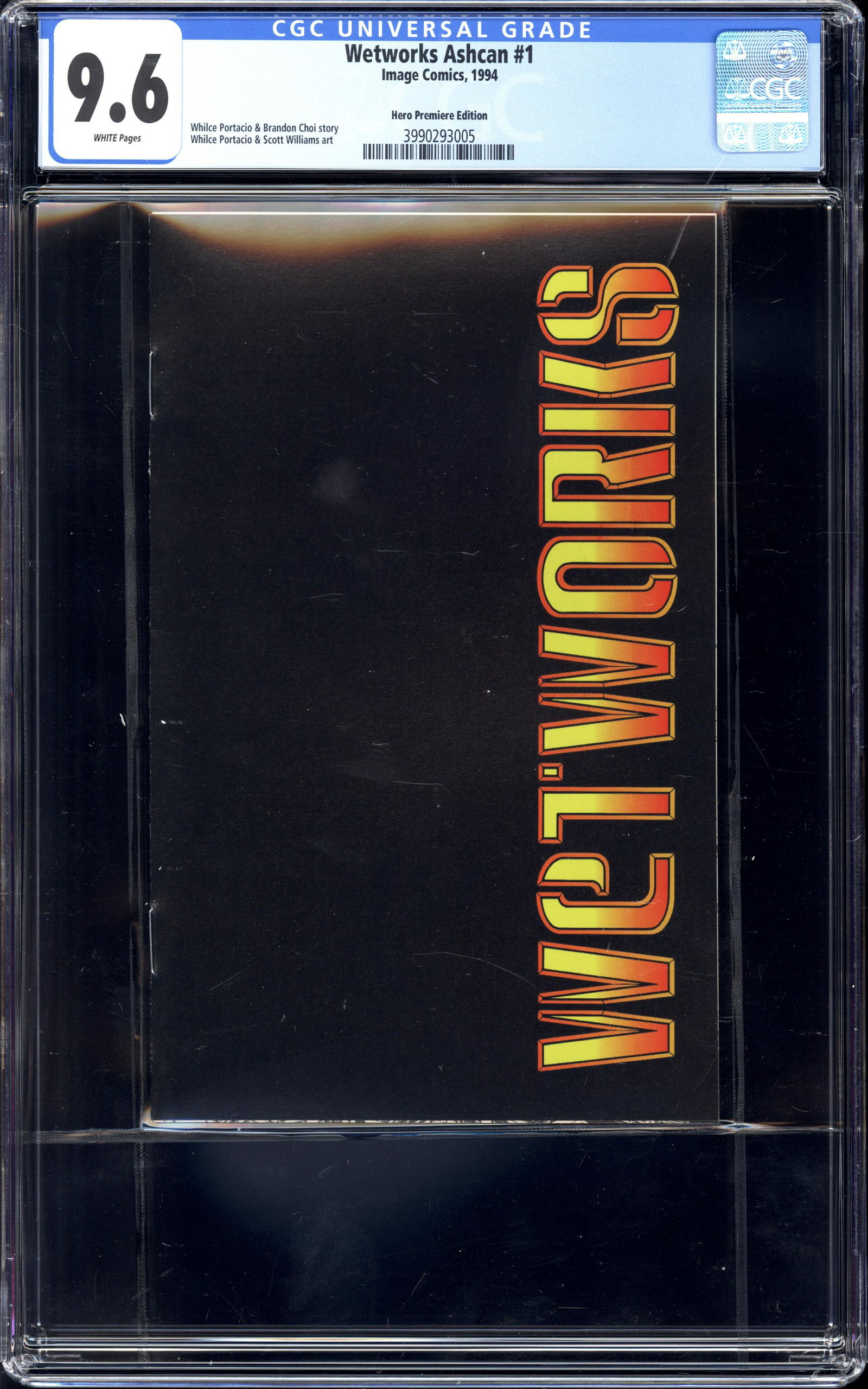 Wetworks Ashcan #1 CGC 9.6 Hero Prem. Ed. Highest CGC grade (1 of 2)