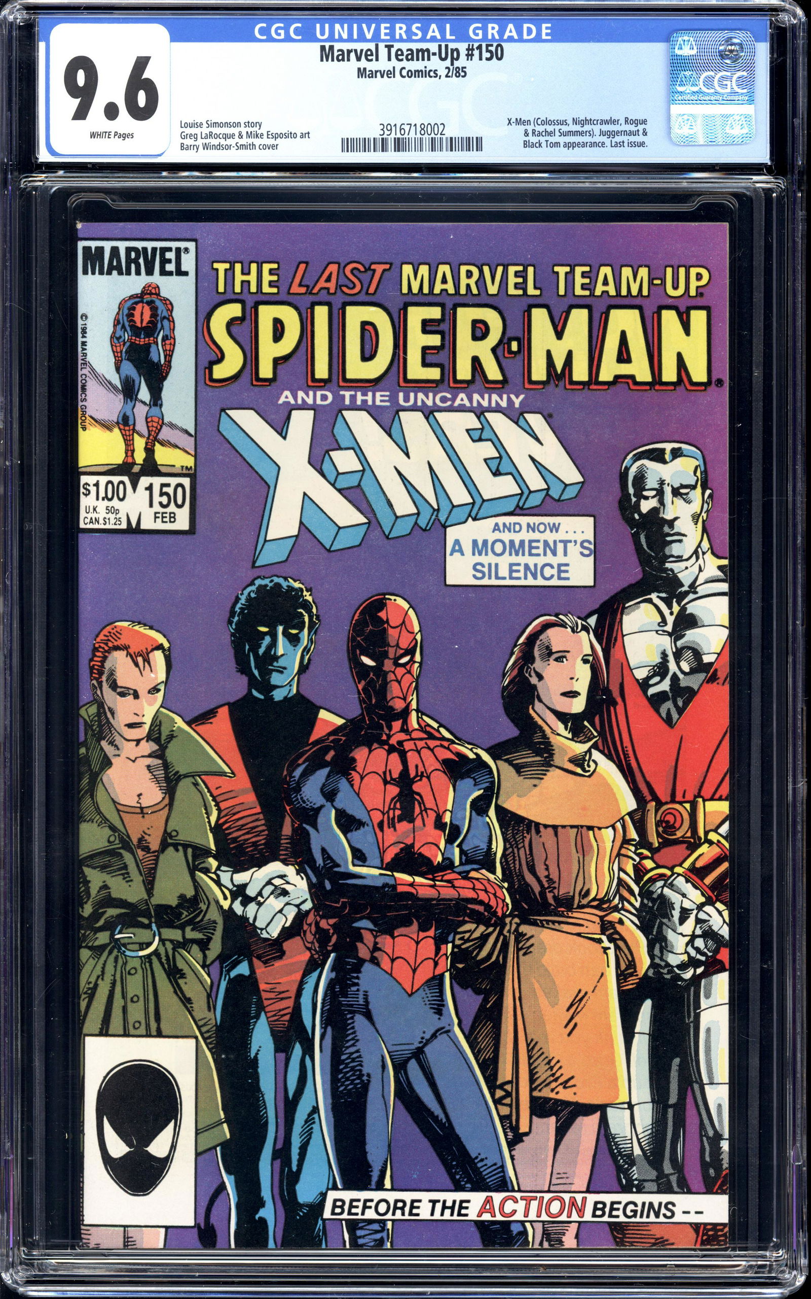 Marvel Team-Up #150 CGC 9.6 X-Men, Juggernaut, Last Issue (1 of 2)