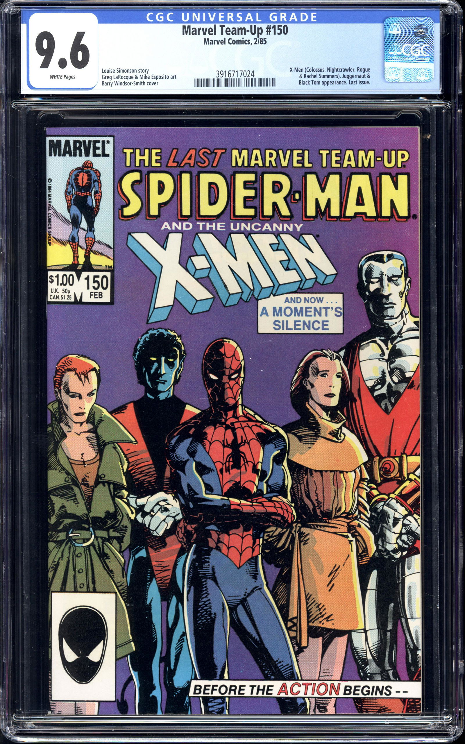 Marvel Team-Up #150 CGC 9.6 X-Men, Juggernaut Last Issue (1 of 2)