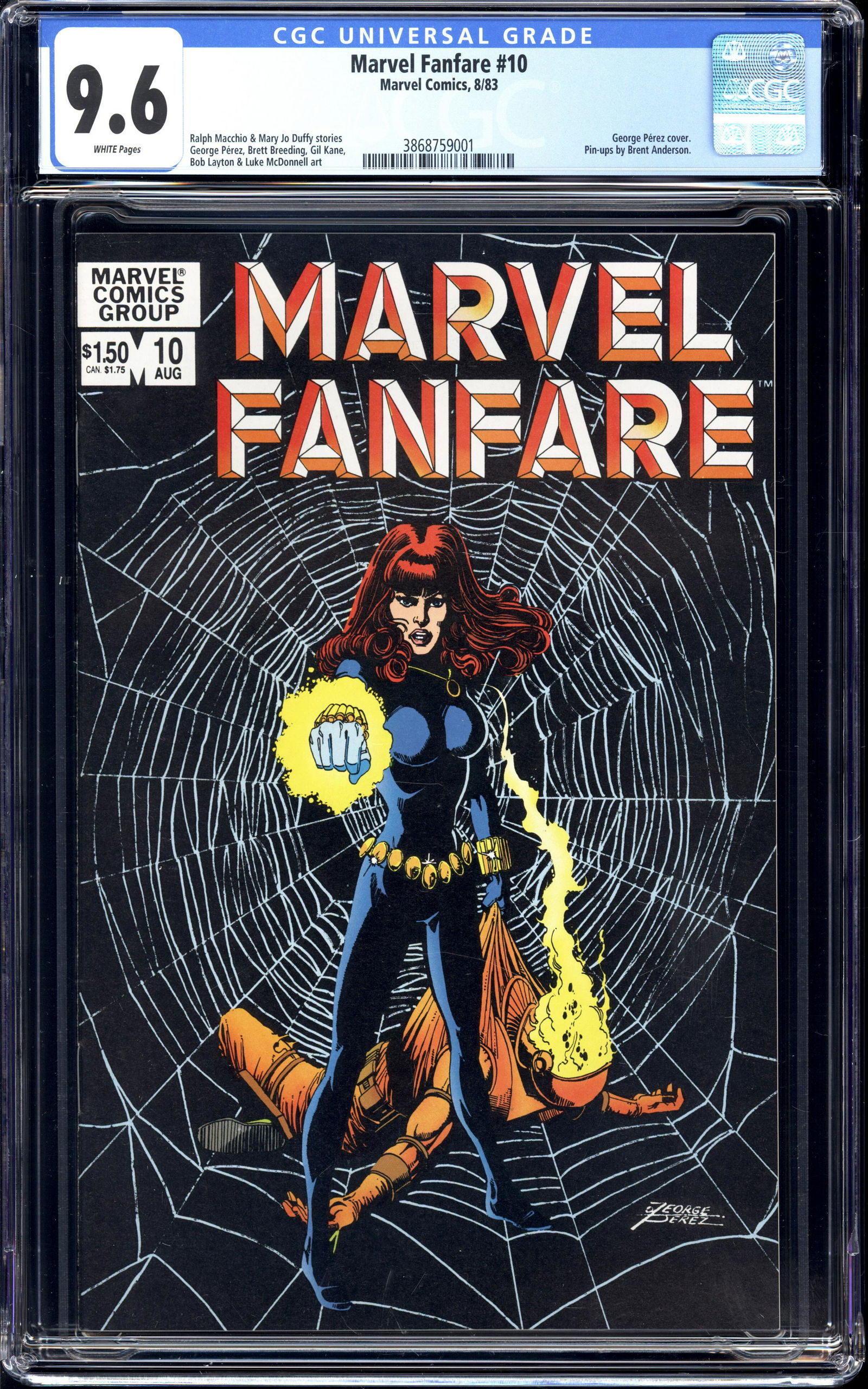 Marvel Fanfare #10 CGC 9.6 George Perez cover Gil Kane art (1 of 2)