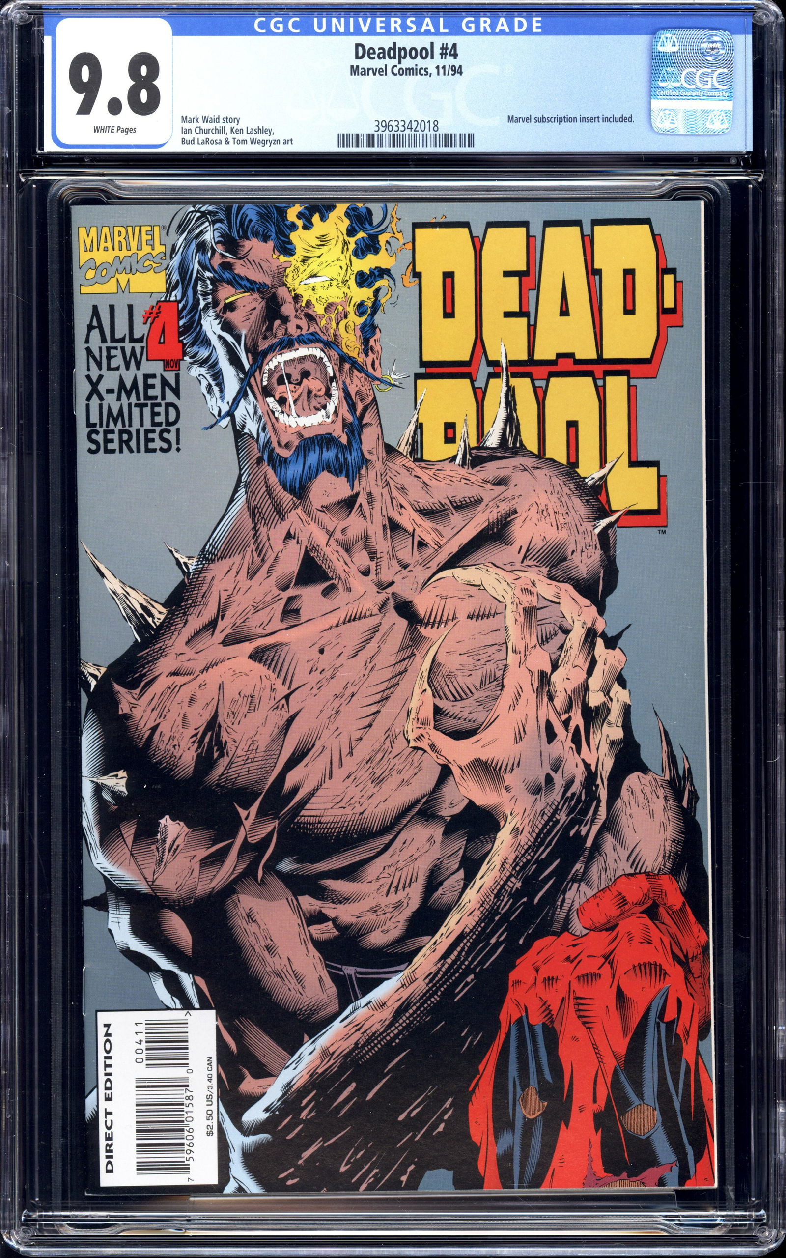 Deadpool #4 CGC 9.8 Highest existing CGC grade (1 of 2)