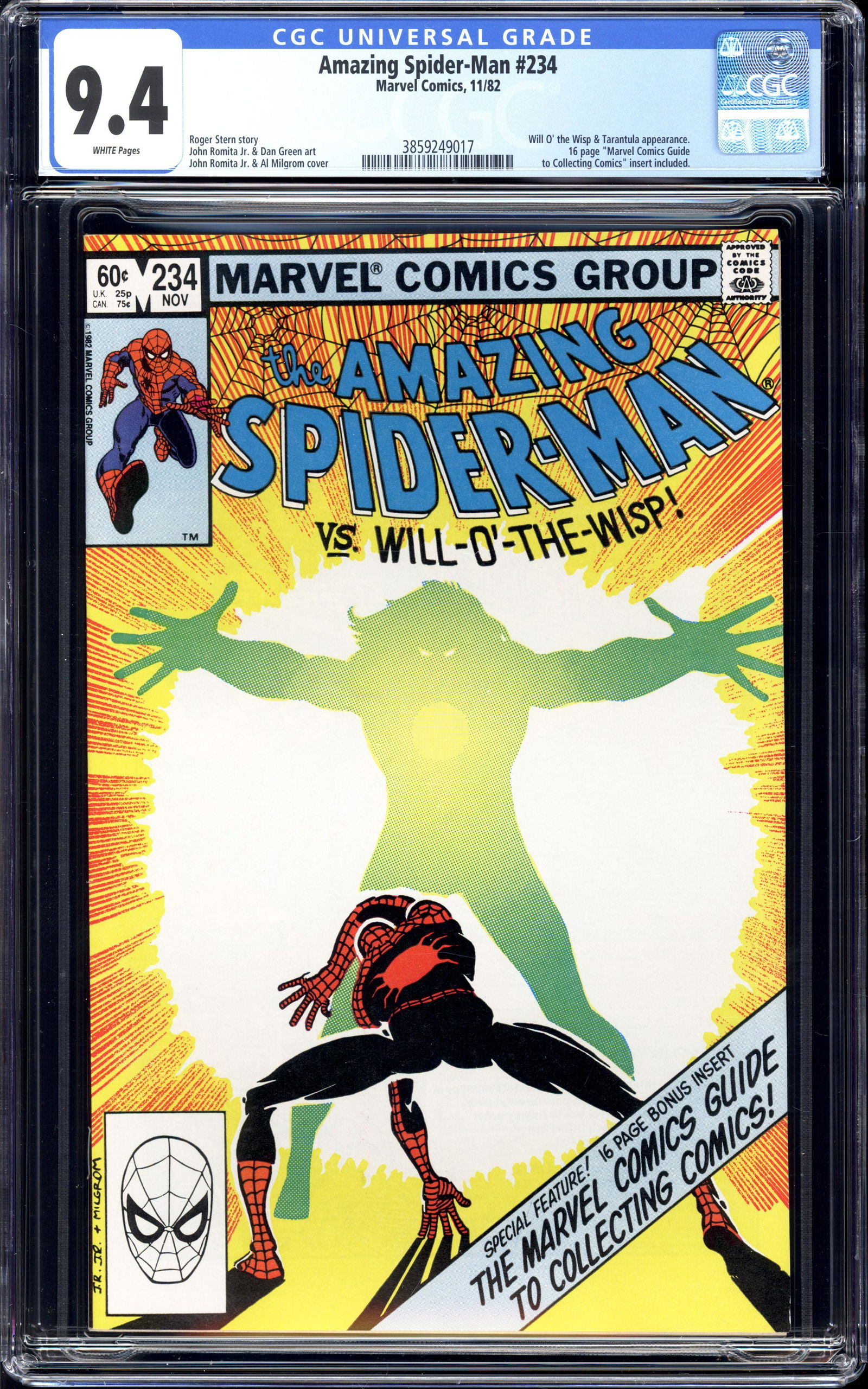 Amazing Spider-Man #234 CGC 9.4 Will O' the Wisp and Tarantula (1 of 2)
