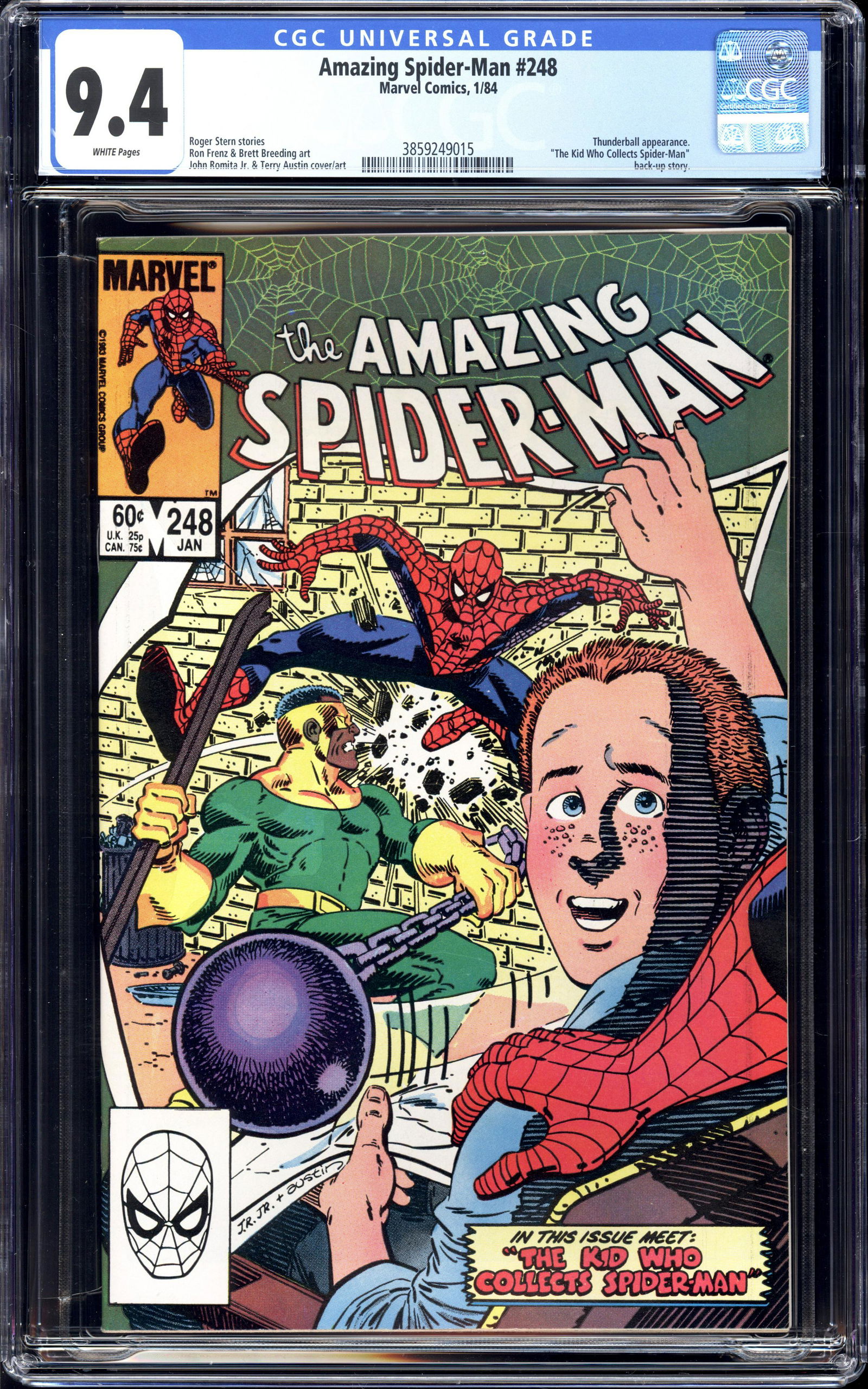 Amazing Spider-Man #248 CGC 9.4 Thunderball appearance (1 of 2)