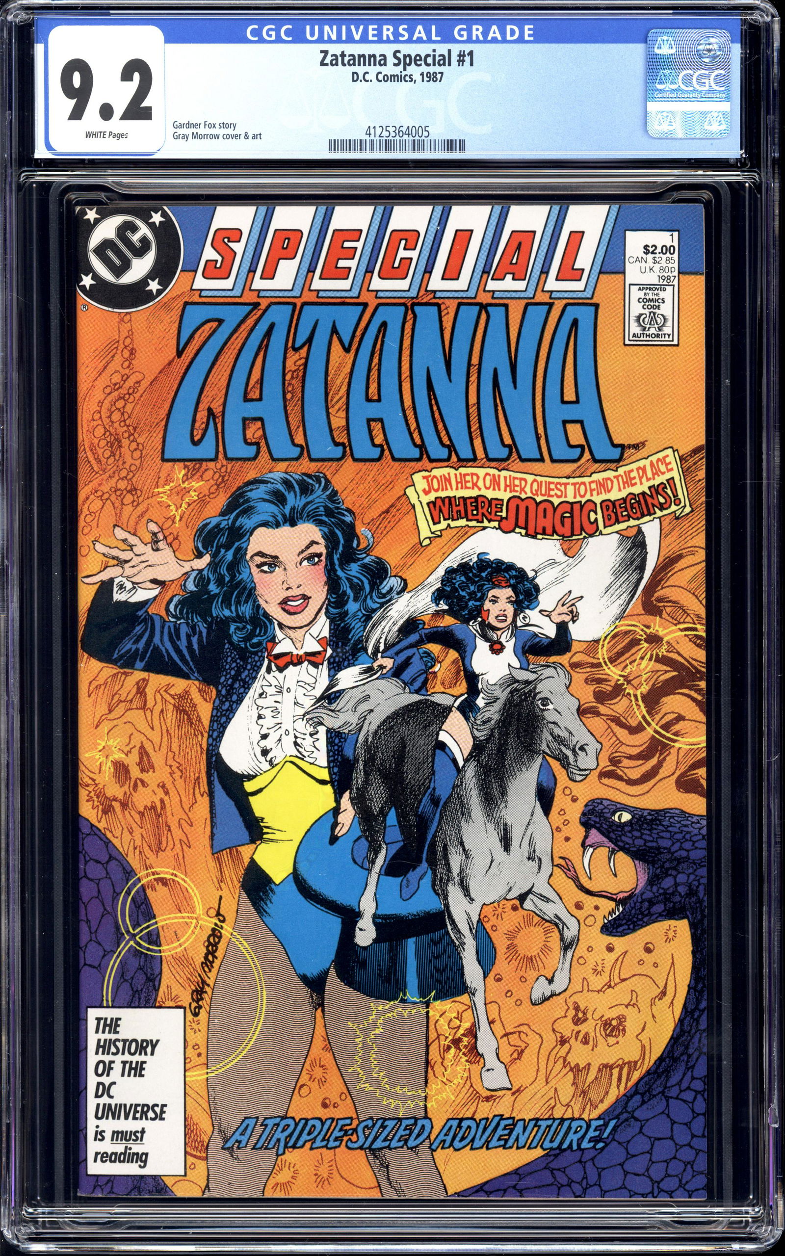 Zatanna Special #1 CGC 9.2 Gardner Fox story Gray Morrow art (1 of 2)
