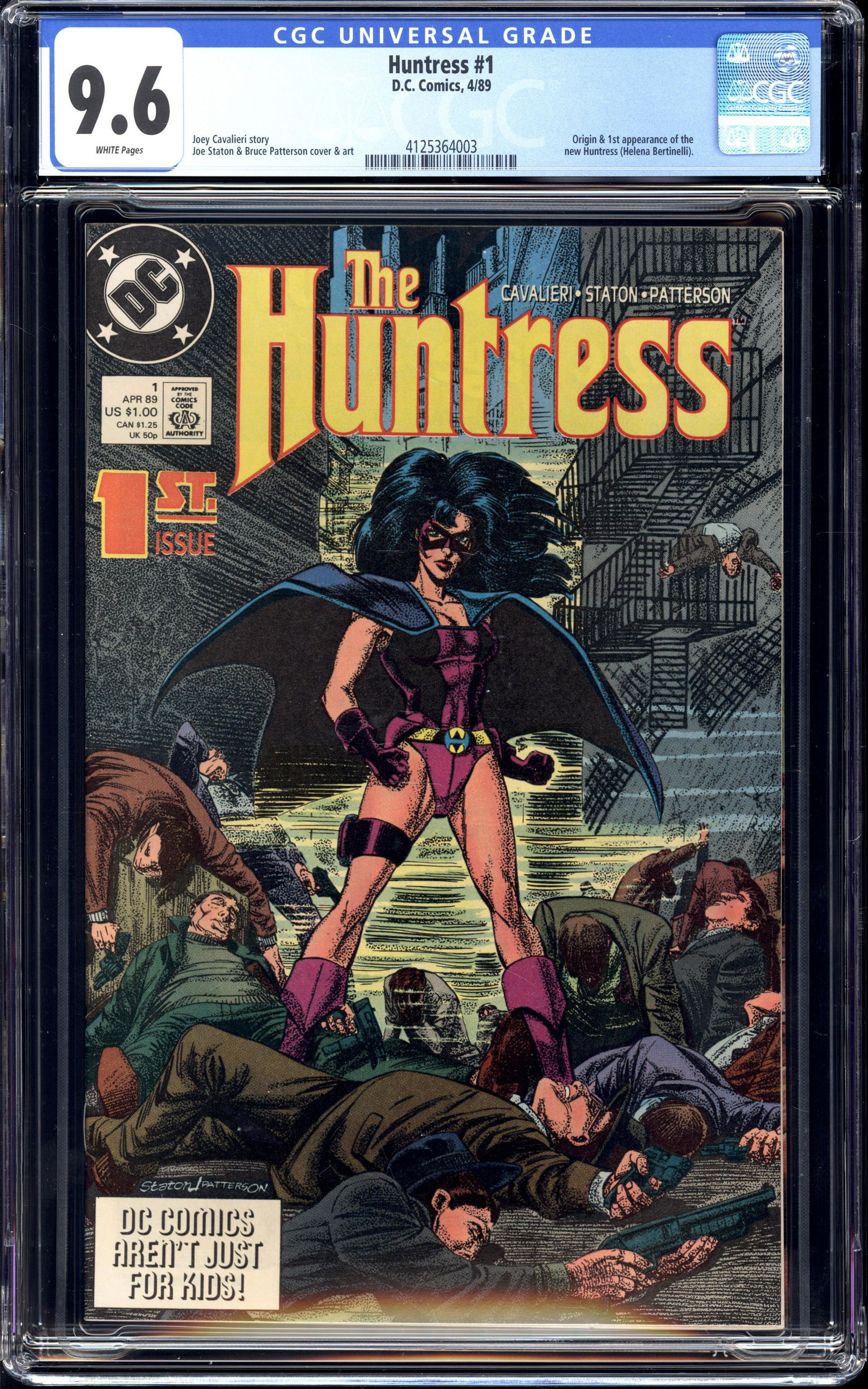 Huntress #1 CGC 9.6 Origin/1st appearance of the new Huntress (1 of 2)