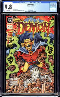 Demon #1 CGC 9.8 Highest existing CGC grade. Alan Grant story: Demon #1 CGC 9.8 Highest existing CGC grade. Alan Grant story Val Semeiks & Denis Rodier art. Item measures 13 x 8.25 x 0.75 inches. Item weight is 1 lb 2 oz. There may be a glare in the image which w