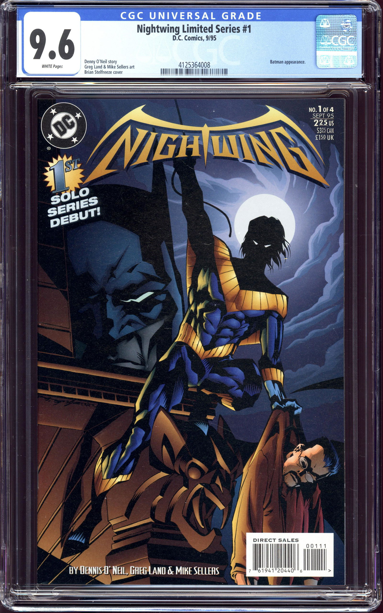 Nightwing Limited Series #1 CGC 9.6 Batman appearance (1 of 2)