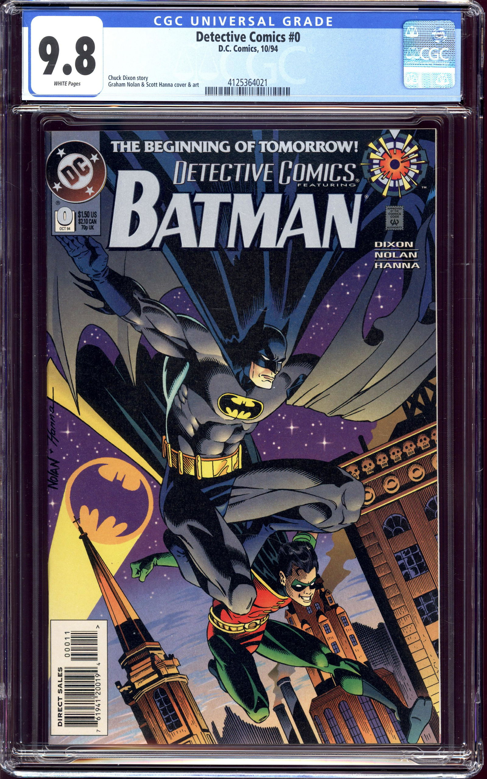 Detective Comics #0 CGC 9.8 Highest existing CGC grade (1 of 2)