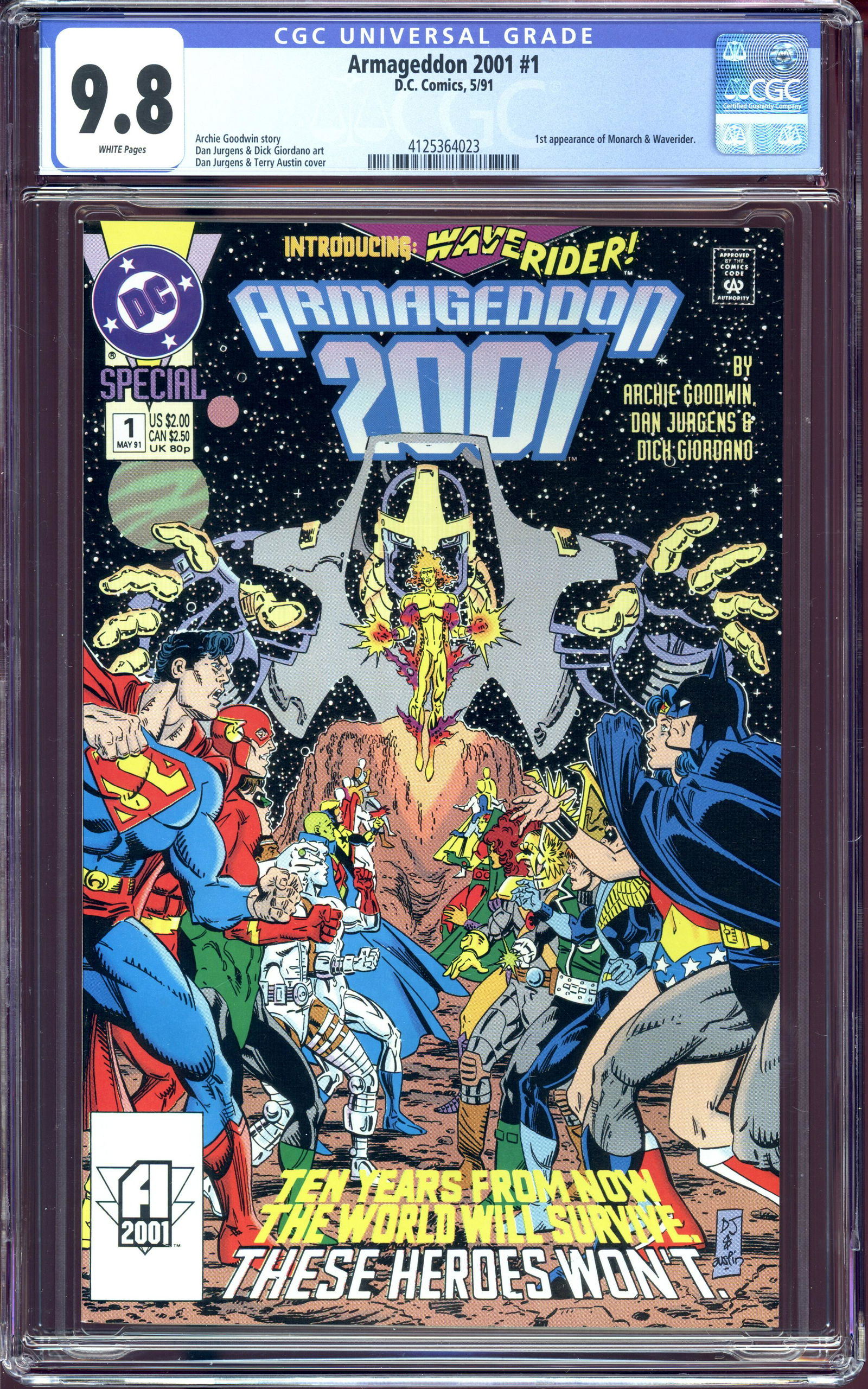 Armageddon 2001 #1 CGC 9.8 Highest existing CGC grade (1 of 2)