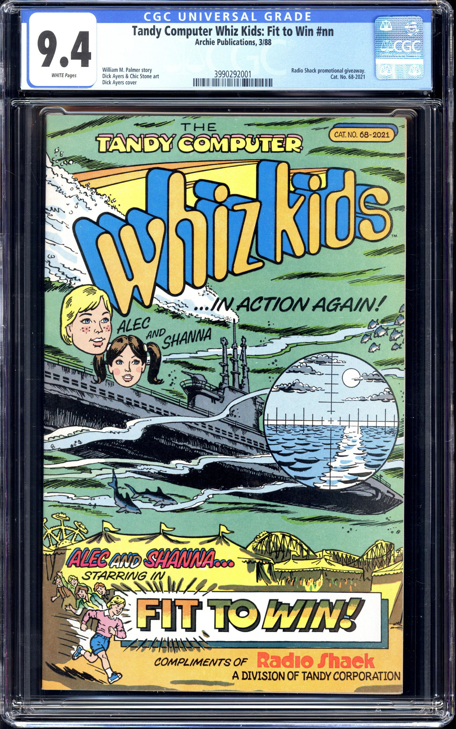 Tandy Computer Whiz Kids: Fit to Win CGC 9.4 Bob Bishop estate (1 of 2)