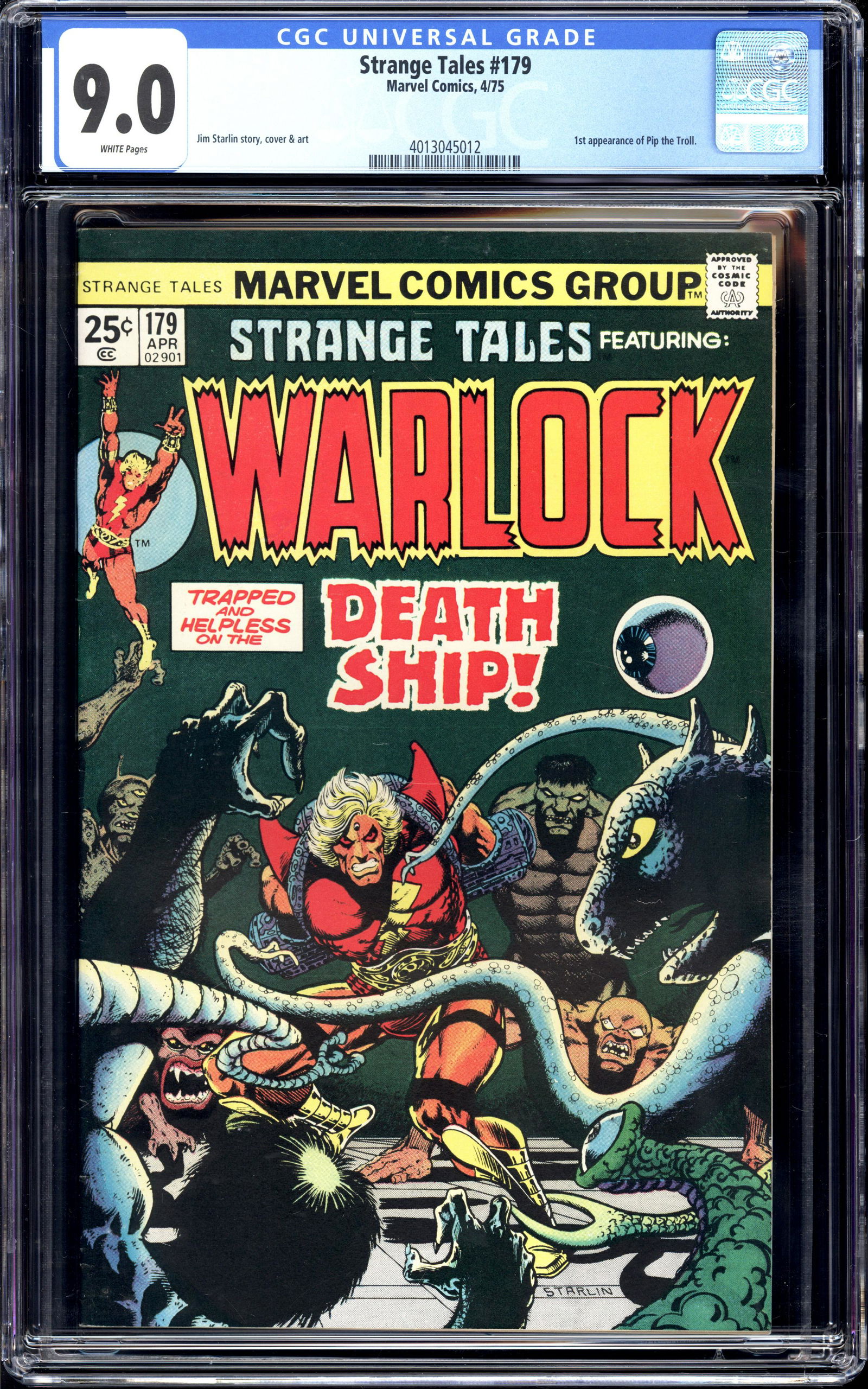 Strange Tales #179 CGC 9.0 1st appearance of Pip the Troll (1 of 2)