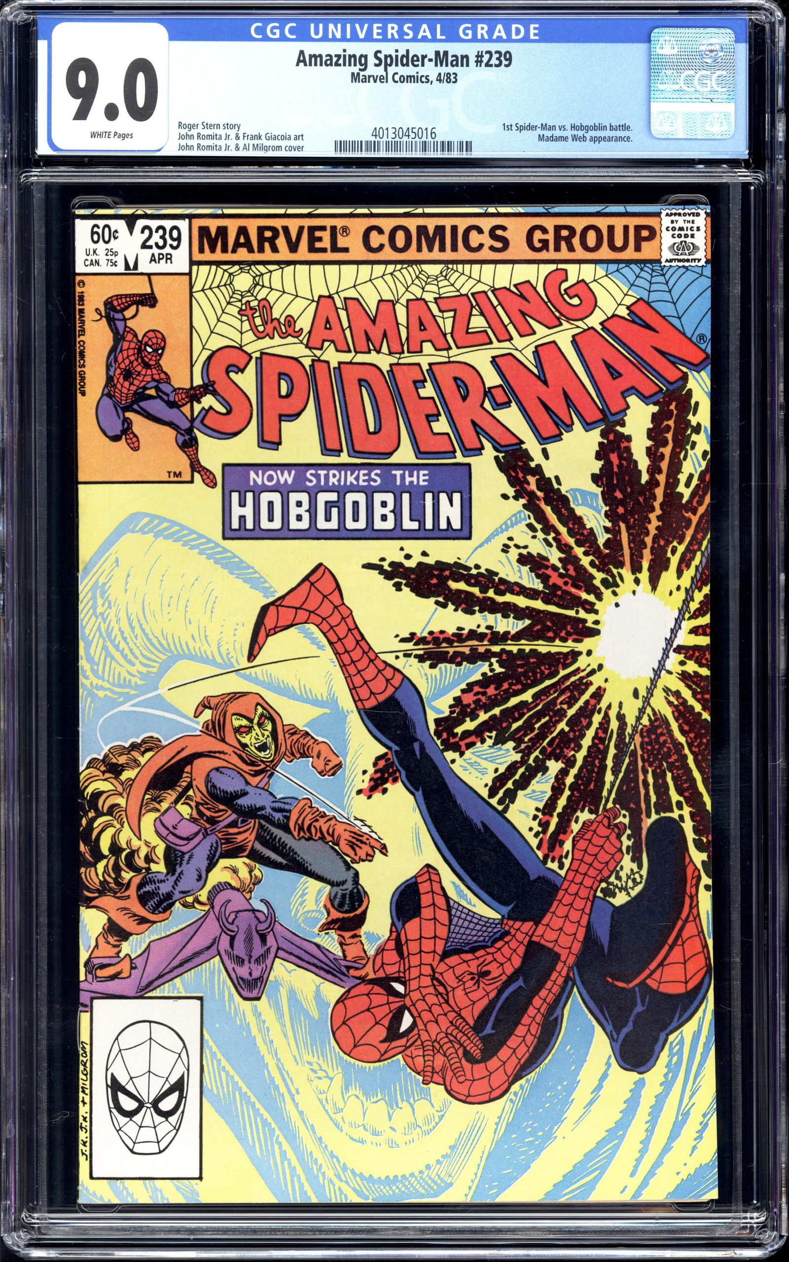 Amazing Spider-Man #329 CGC 9.0 1st Spider-Man vs Hobgoblin (1 of 2)