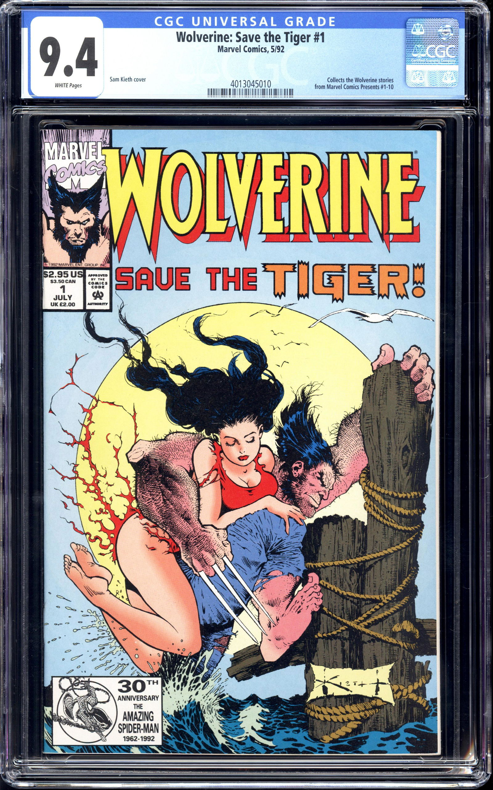 Wolverine: Save the Tiger #1 CGC 9.4 Sam Keith cover a. (1 of 2)