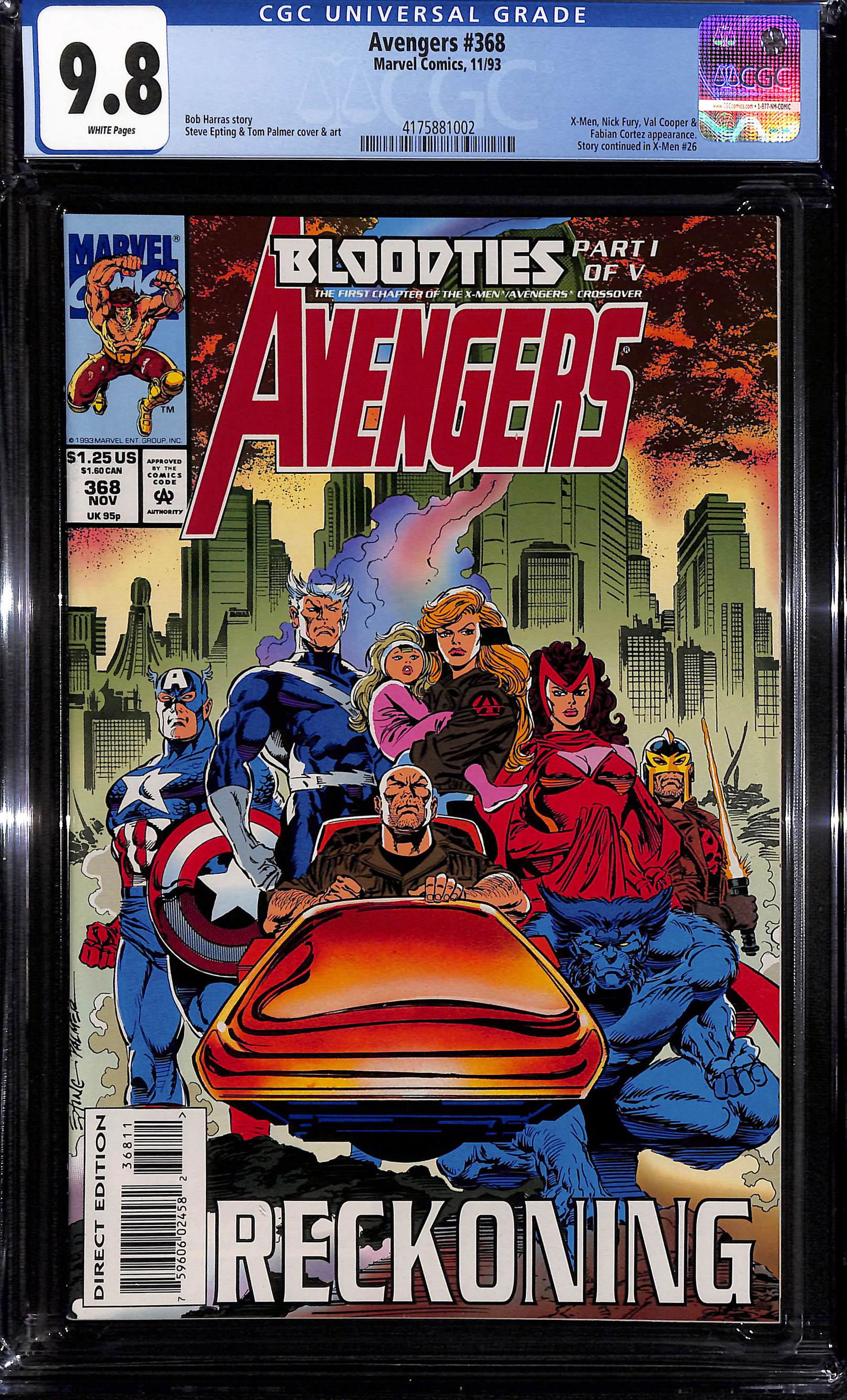 Avengers #368 CGC 9.8 Highest CGC grade at this writing (1 of 2)