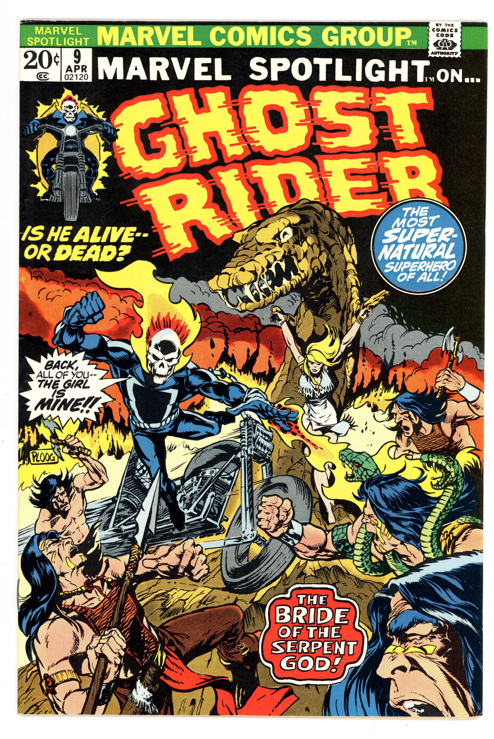 Marvel Spotlight #9 Early Ghost Rider app Ploog art (1 of 2)