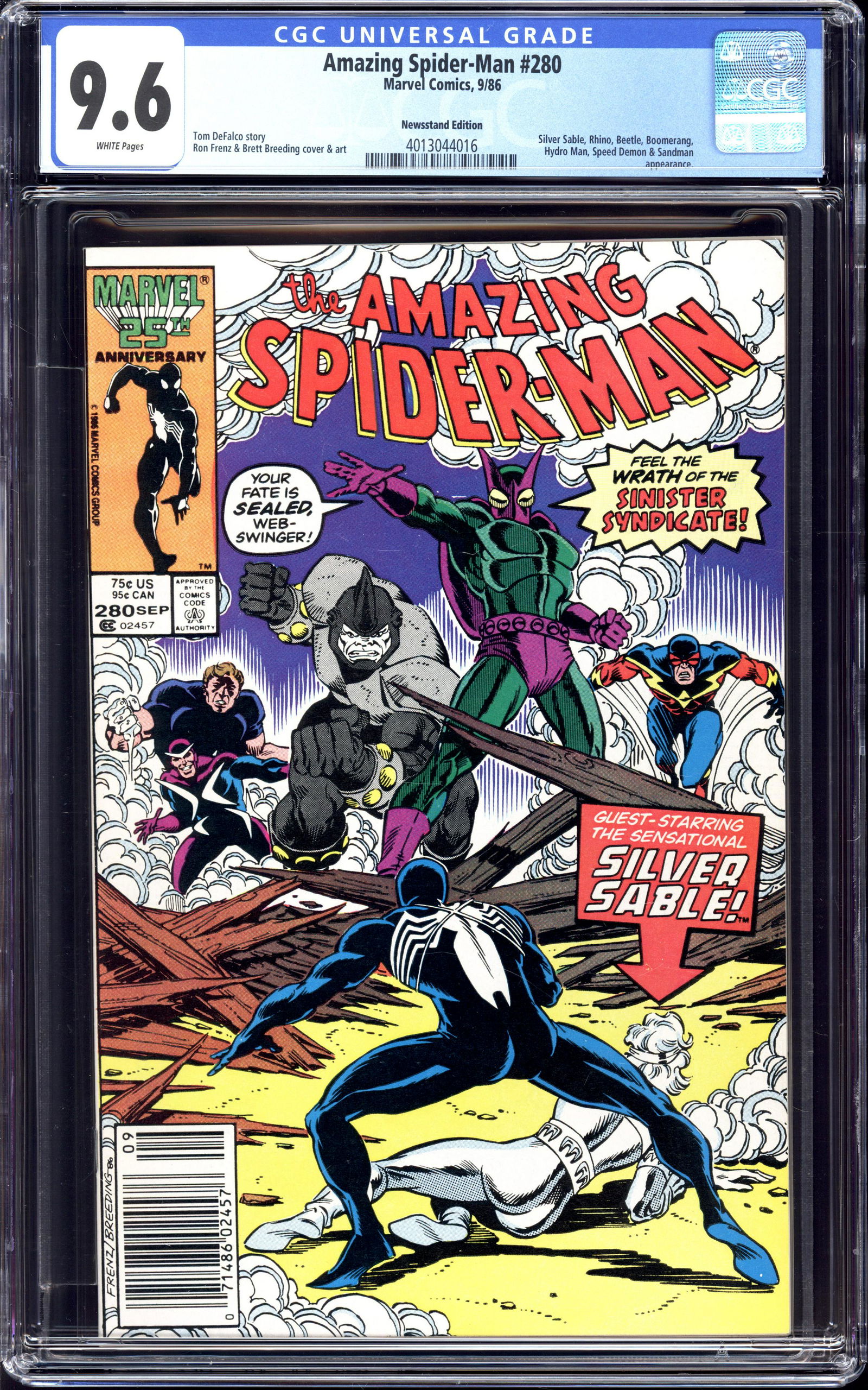 Amazing Spider-Man #280 CGC 9.6 Newstand Edition (1 of 2)