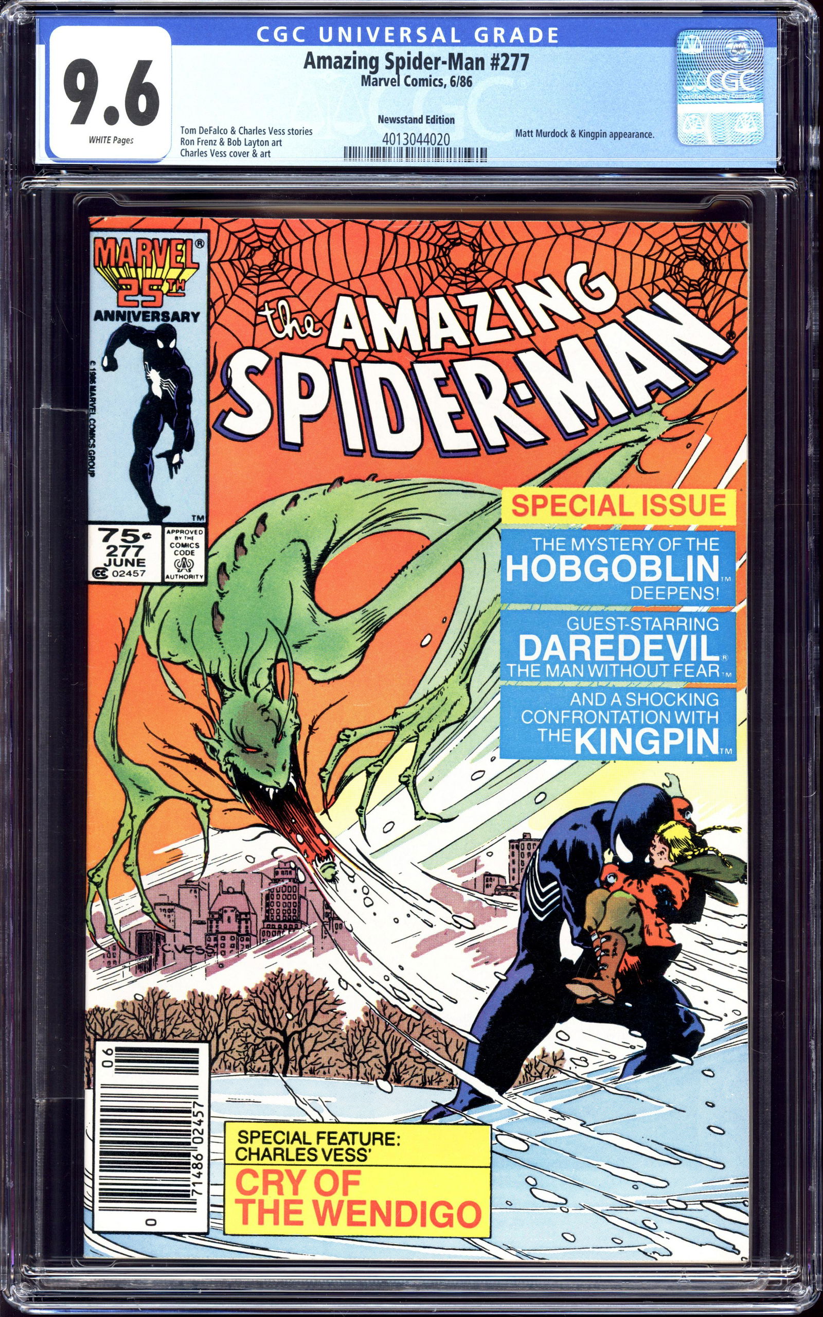 Amazing Spider-Man #277 CGC 9.6 Newstand Edition (1 of 2)