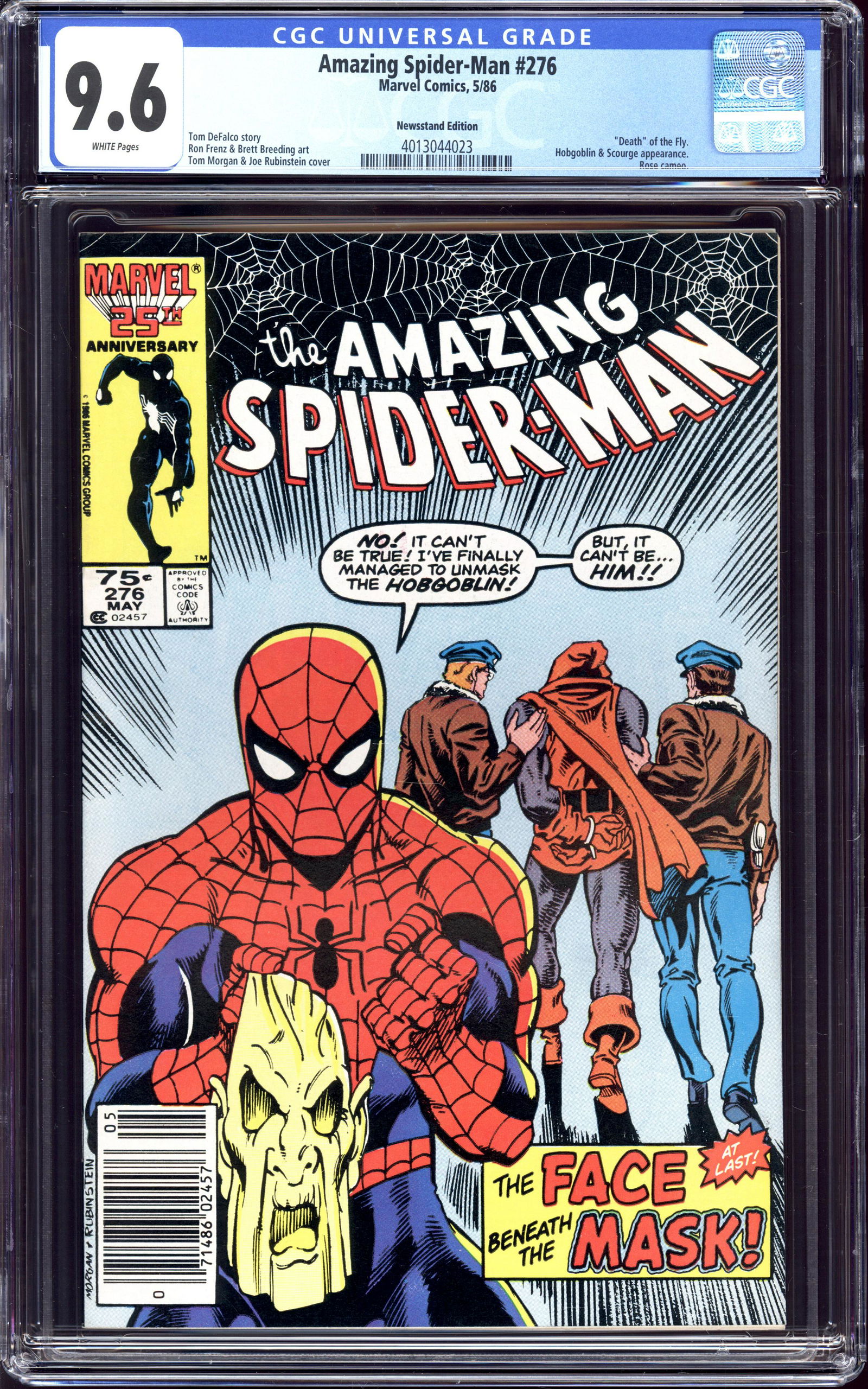 Amazing Spider-Man #276 CGC 9.6 Newstand Edition (1 of 2)