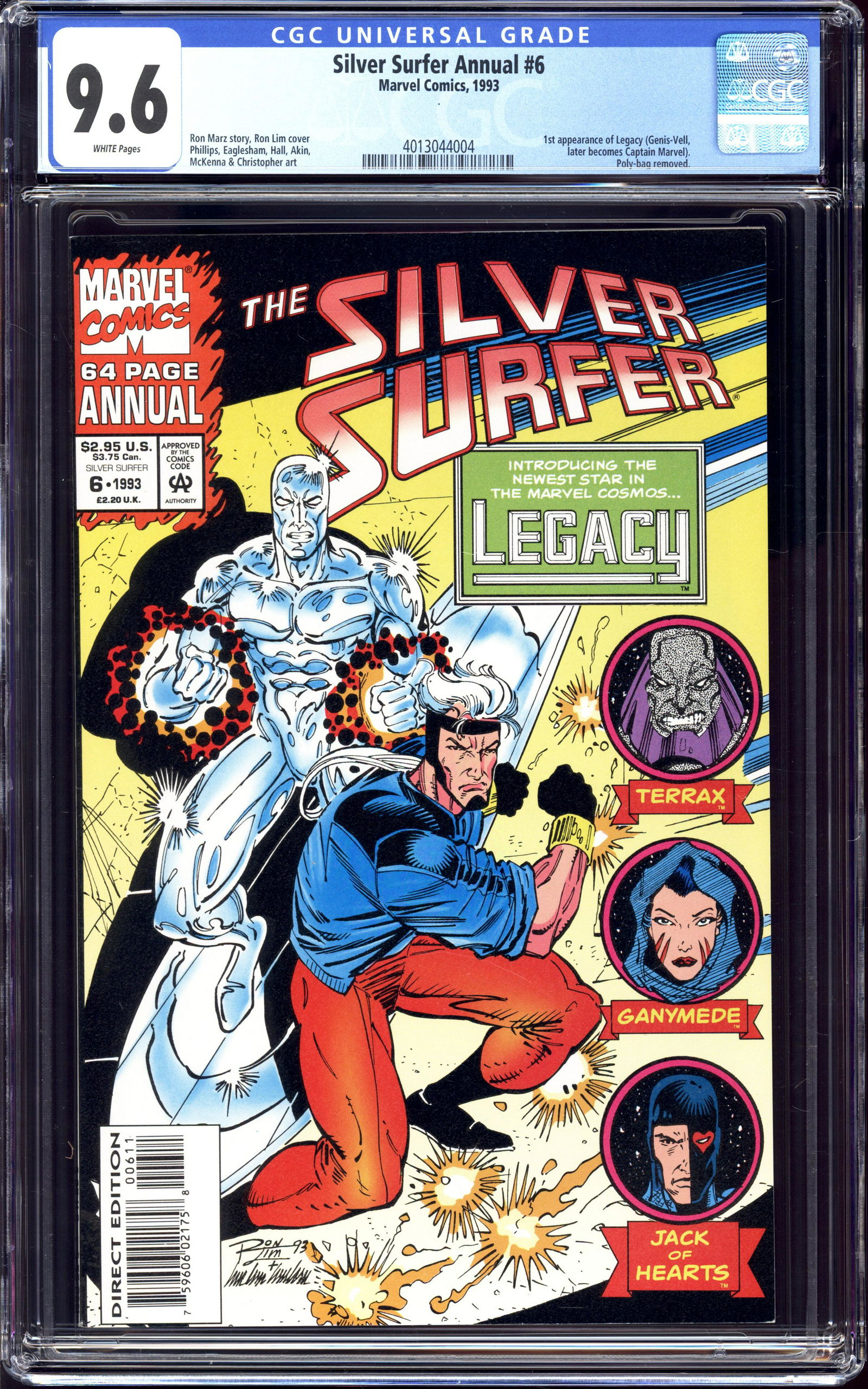 Silver Surfer Annual #6 CGC 9.6 Legacy/Captain Marvel (1 of 2)