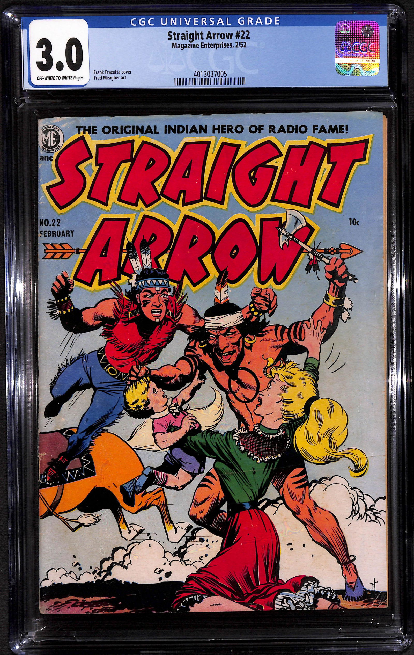 Straight Arrow #22 Frank Frazetta cover February 1952 (1 of 2)