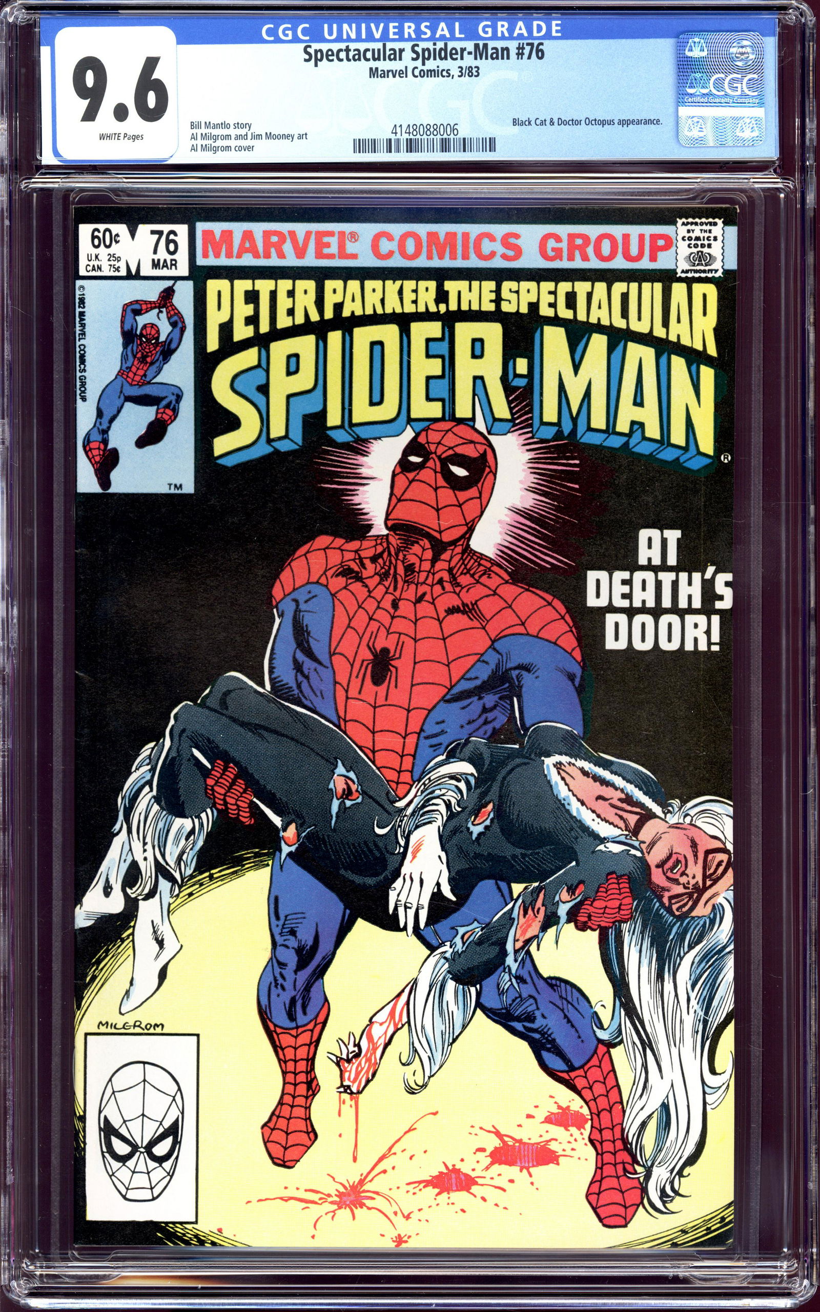 Spectacular Spider-Man #76 CGC 9.6 Black Cat/Doc Oct (1 of 2)