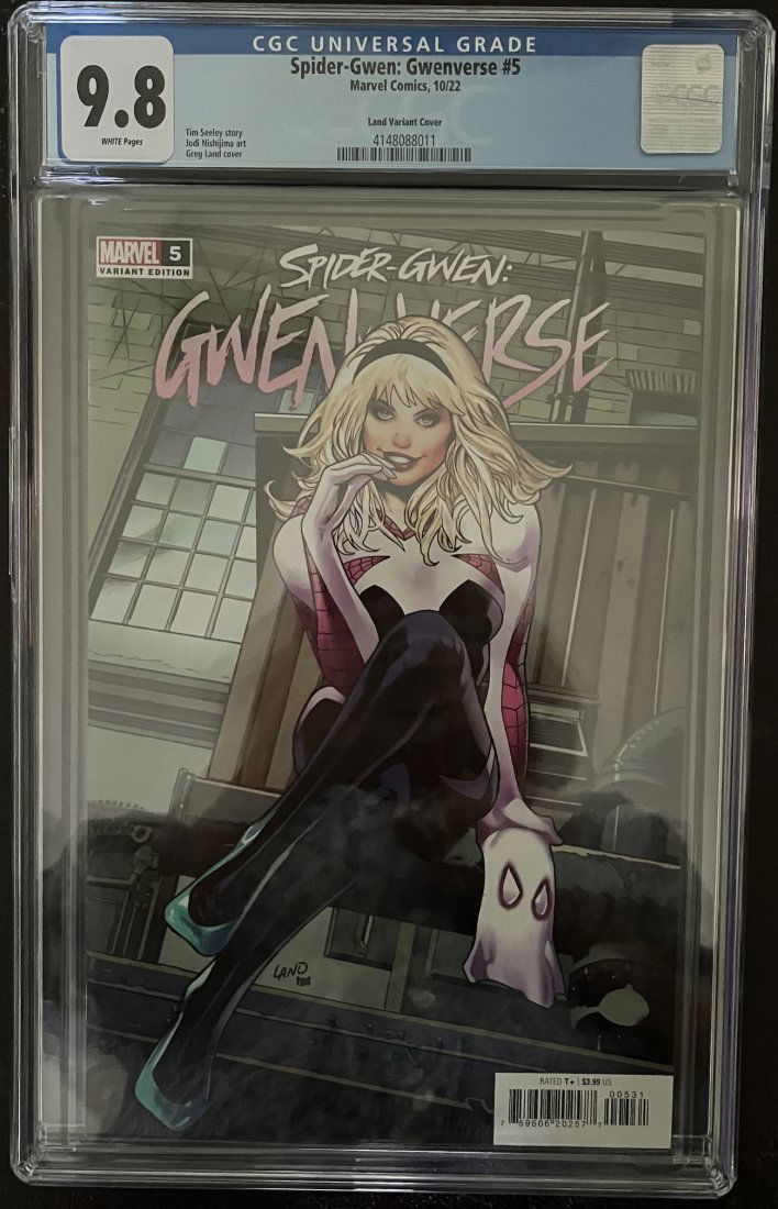Spider-Gwen: Gwenverse #5 CGC 9.8 Land Variant Cover (1 of 2)