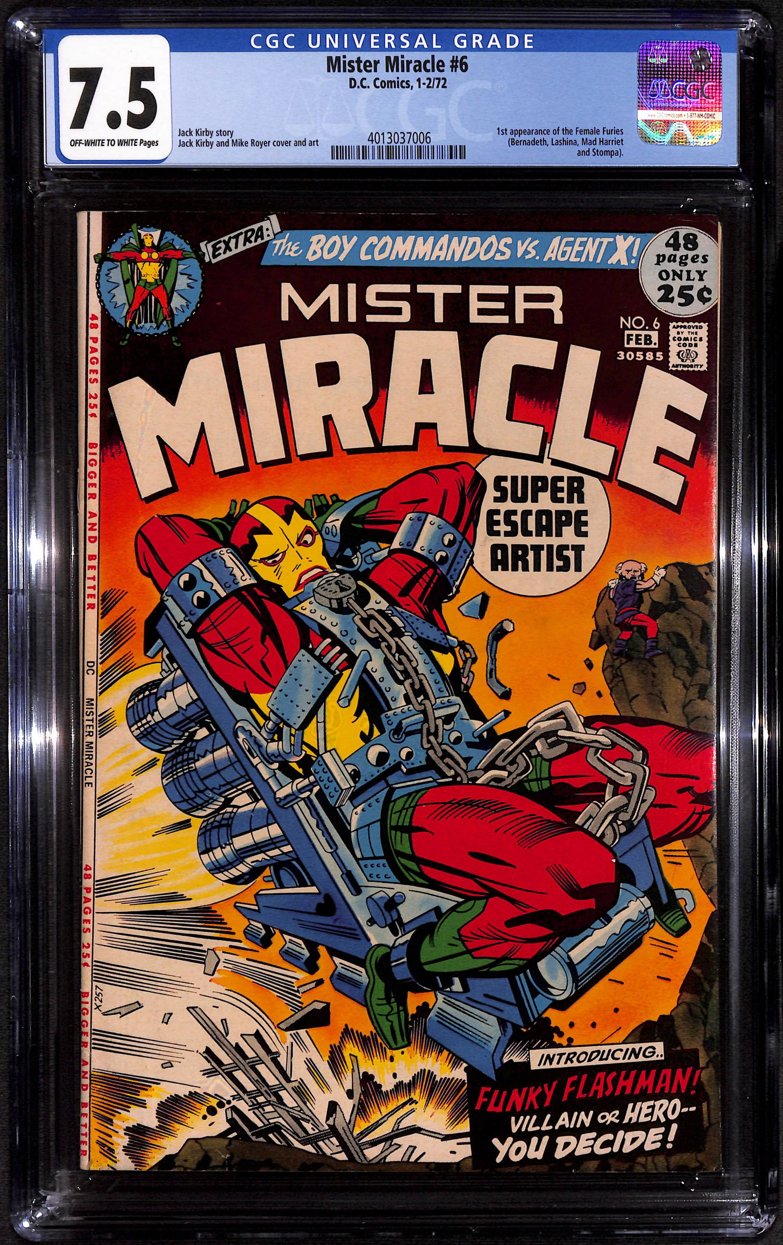 Mister Miracle #6 CGC 7.5 Kirby art 1st Female Furies (1 of 2)