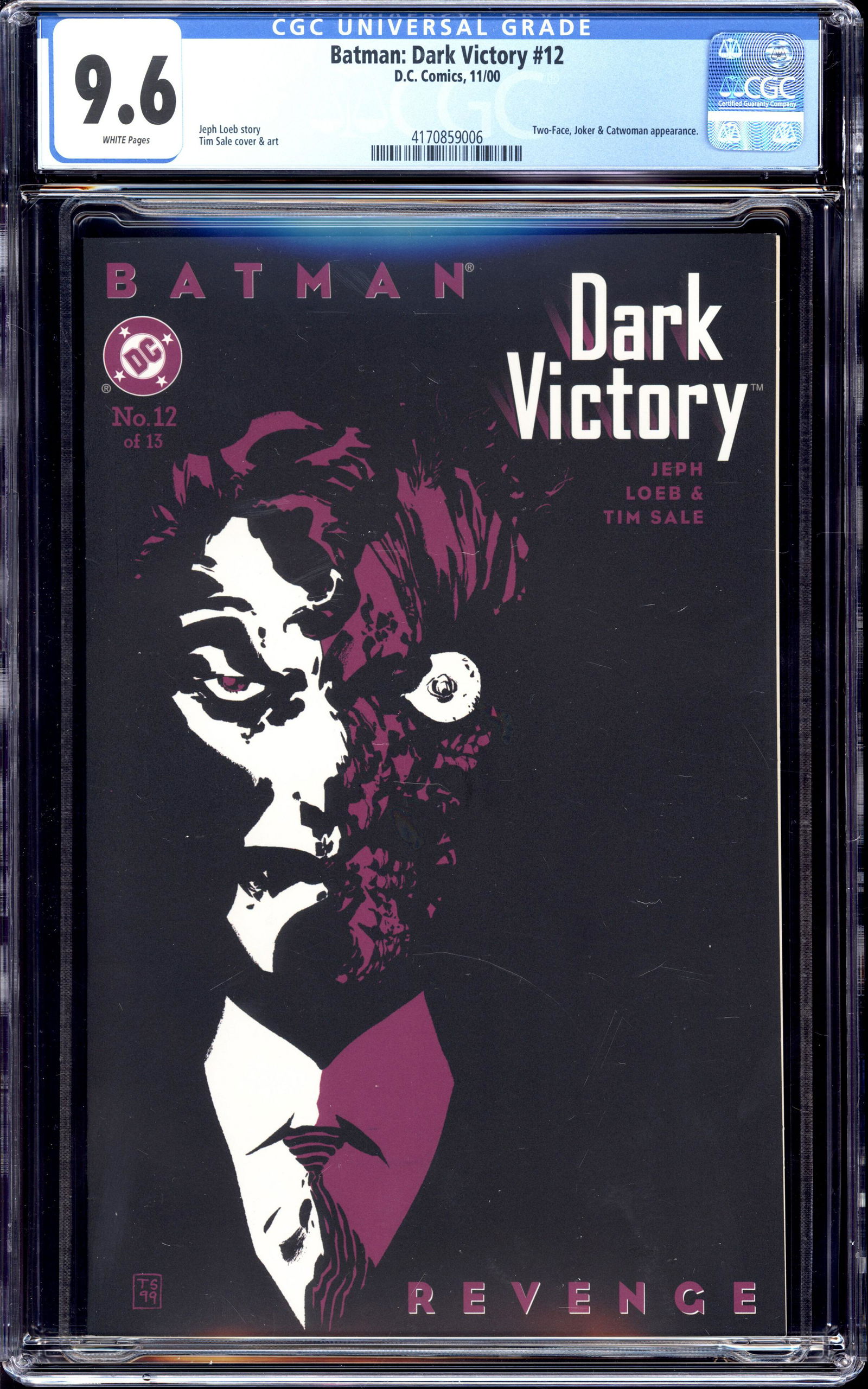 Dark Victory #12 CGC 9.6 Two-Face, Joker & Catwoman a (1 of 2)