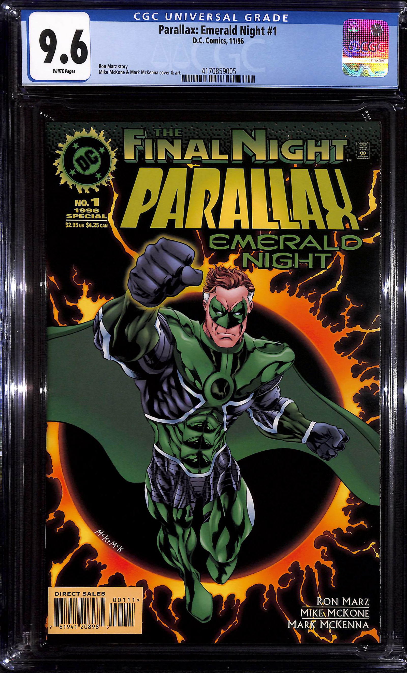 Parallax: Emerald Night #1 CGC 9.6 D.C. Comics 11/96 (1 of 2)