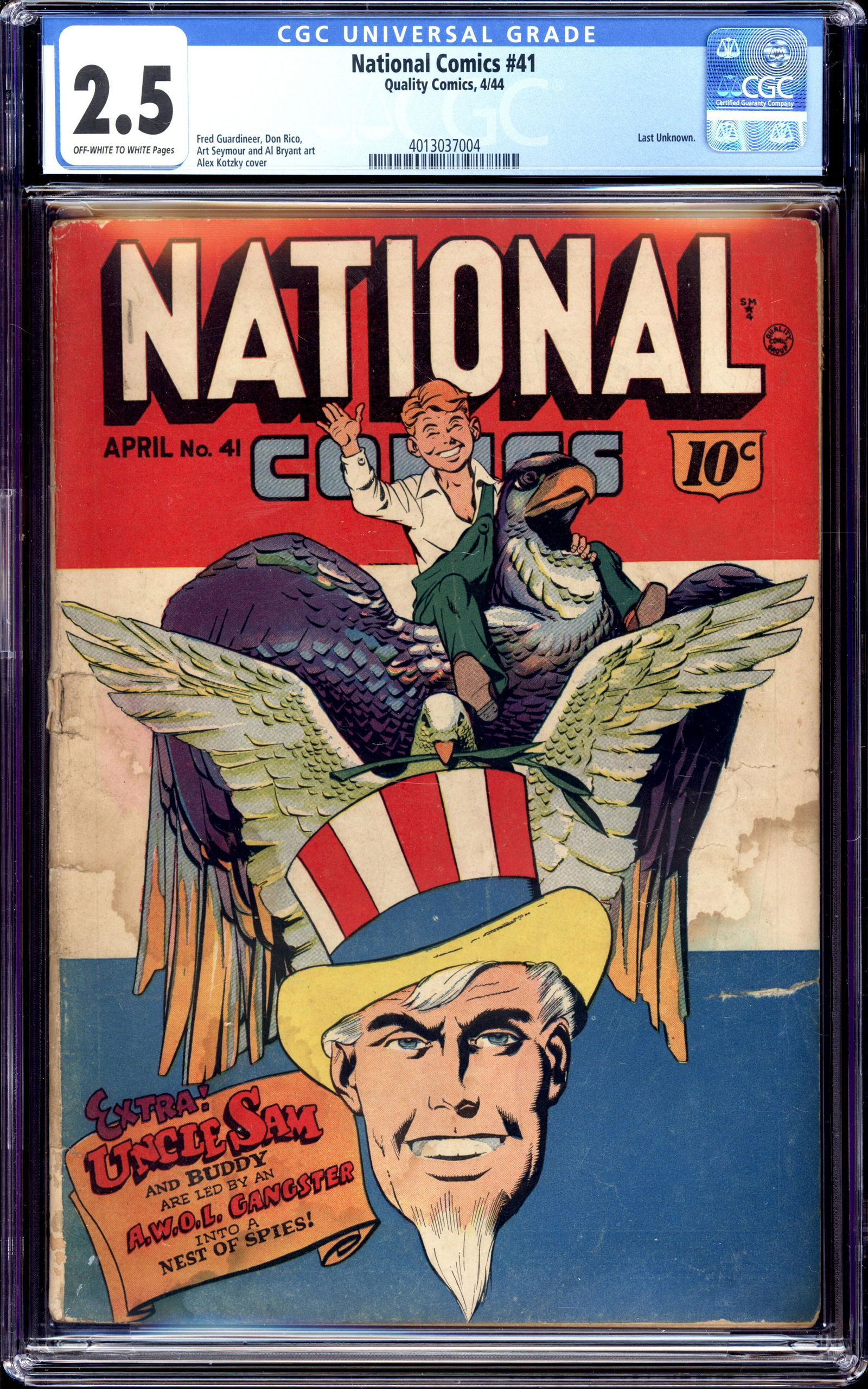 National Comics #41 1 of only 8 CGC graded copies (1 of 2)