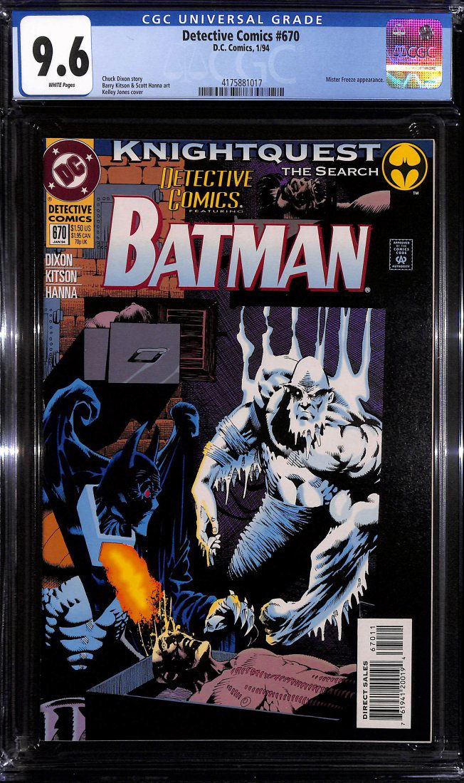 Detective Comics #670 CGC 9.6 Mister Freeze appears (1 of 2)