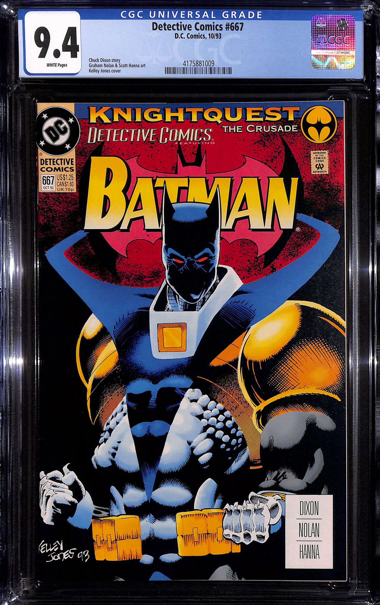 Detective Comics #667 CGC 9.4 Dixon story 10/1994 (1 of 2)