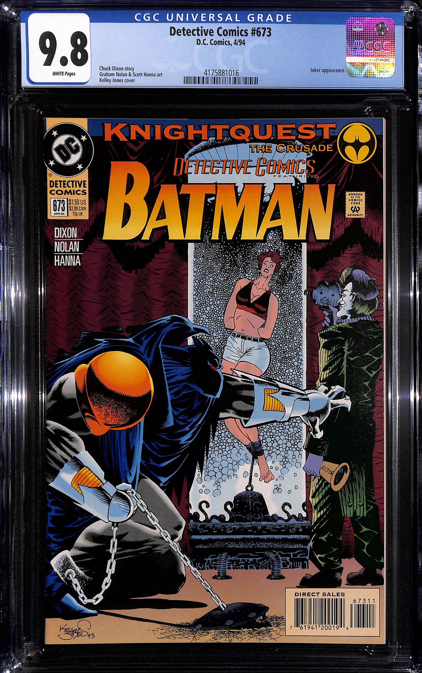 Detective Comics #673 CGC 9.8 Highest CGC grade Joker (1 of 2)
