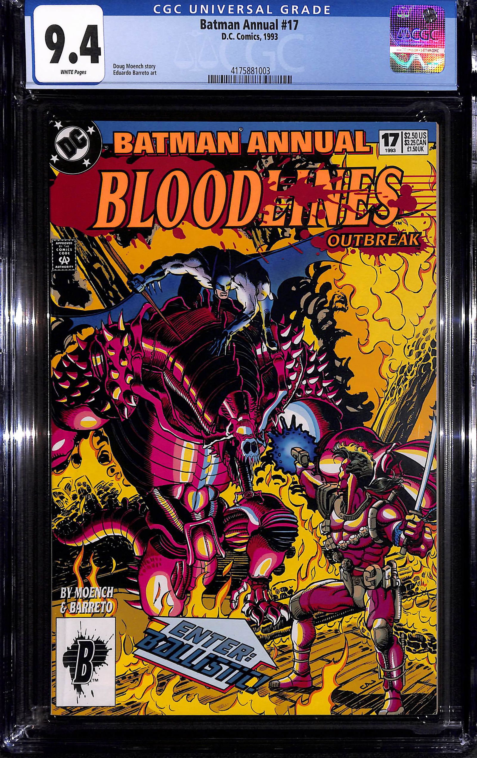 Batman Annual #17 CGC 9.4 D.C. Comics 1993 Moench story (1 of 2)