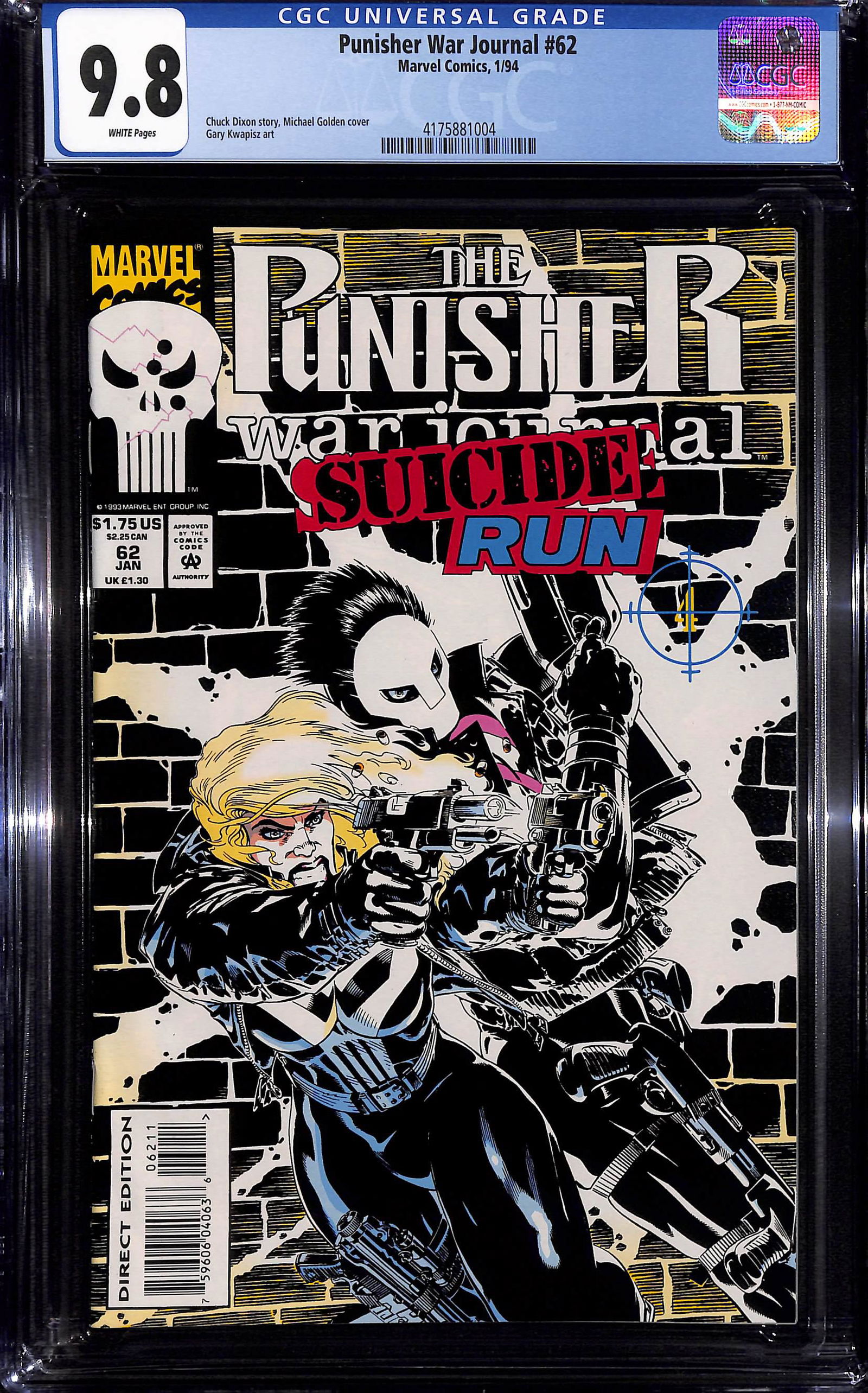 Punisher War Journal #62 CGC 9.8 Highest existing CGC grade (1 of 2)
