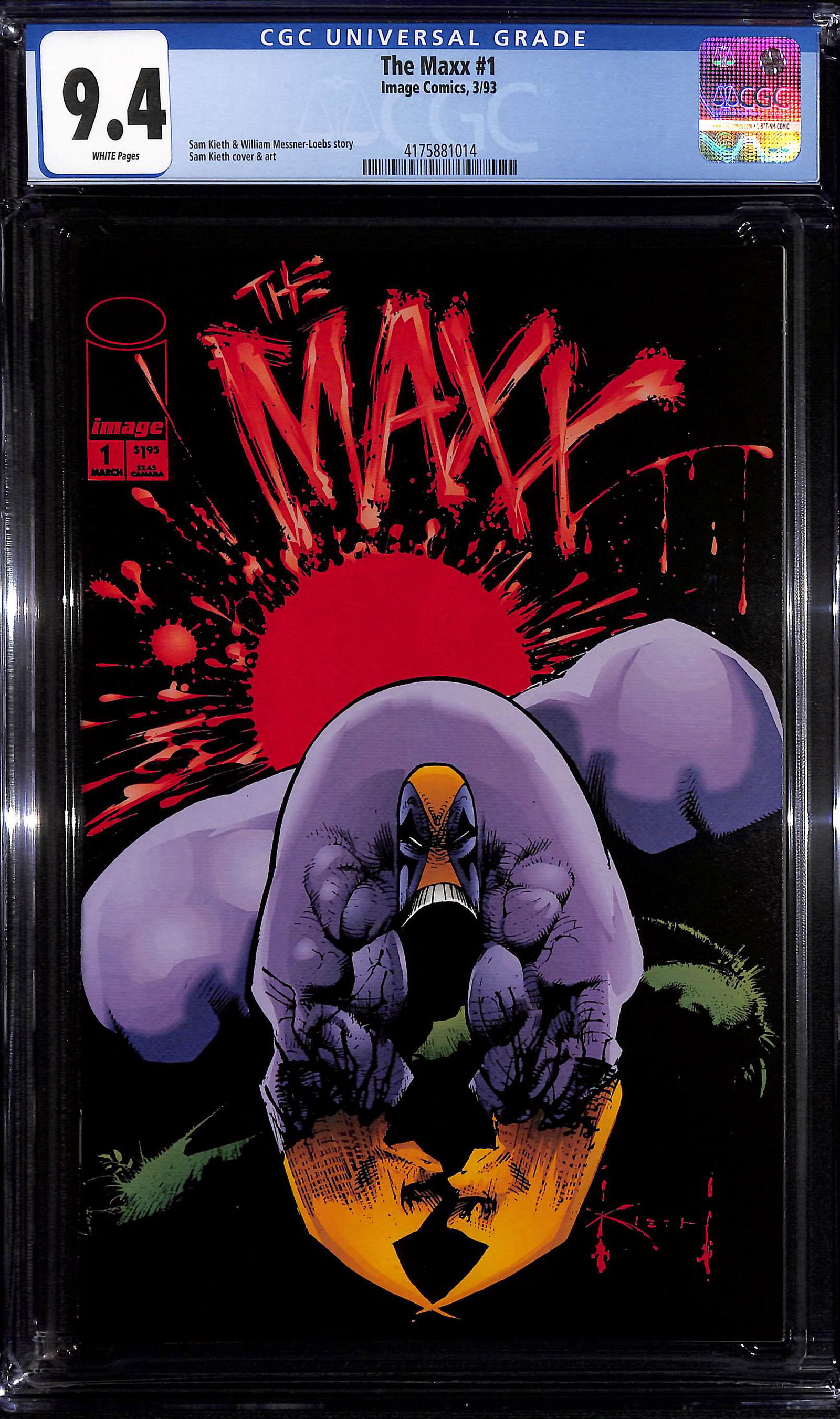 The Maxx #1 CGC 9.4 Image Comics March 1993 Kieth art (1 of 2)