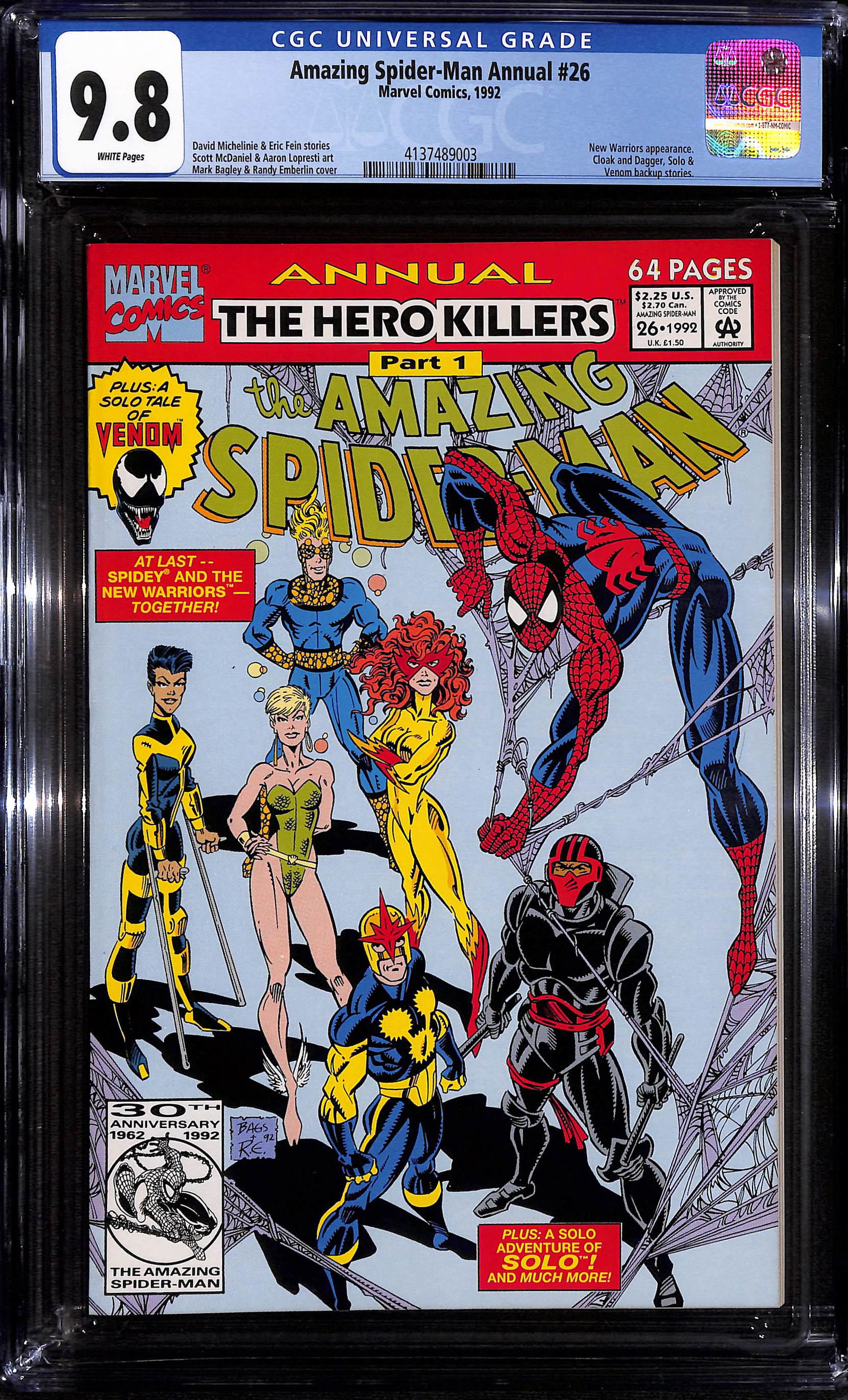 Amazing Spider-Man Annual #26 CGC 9.8 Current highest CGC g (1 of 2)