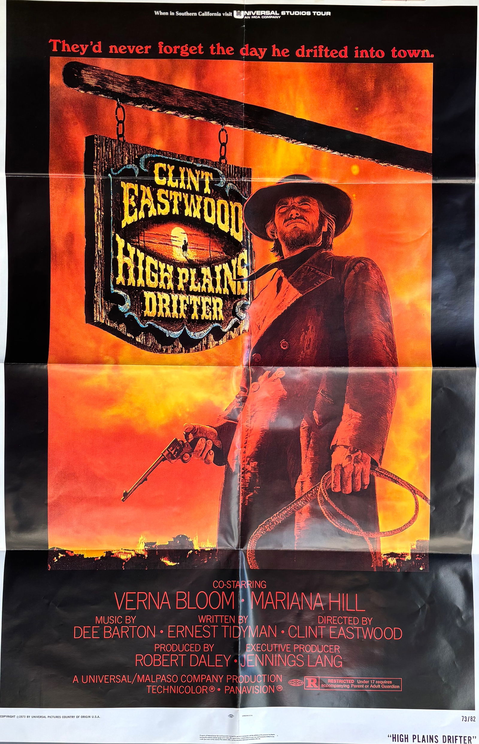 High Plains Drifter 1973 Eastwood One Sheet Movie Poster (1 of 12)