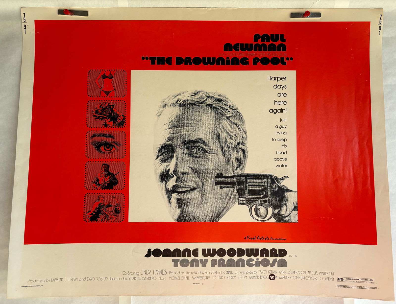 The Drowning Pool (WB, 1975) Half Sheet Mystery (1 of 9)