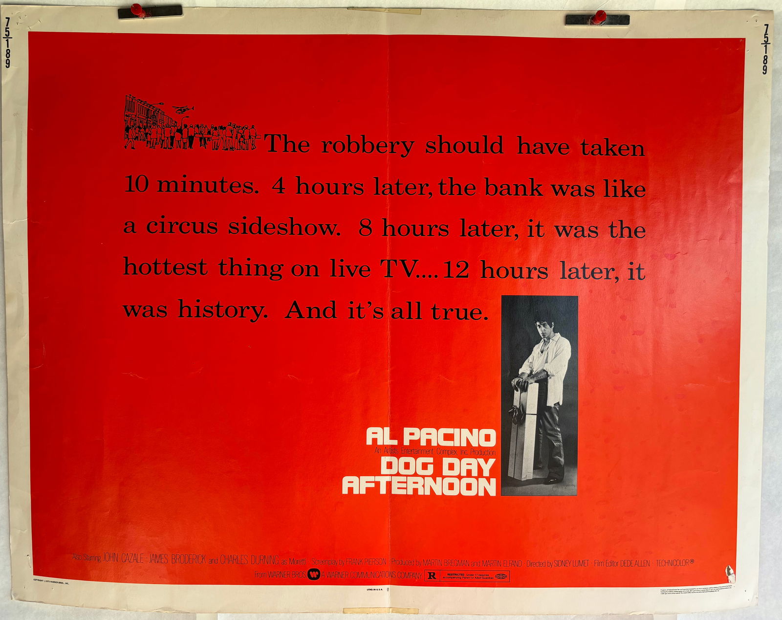 Dog Day Afternoon 1975 Original Half Sheet Poster (1 of 12)