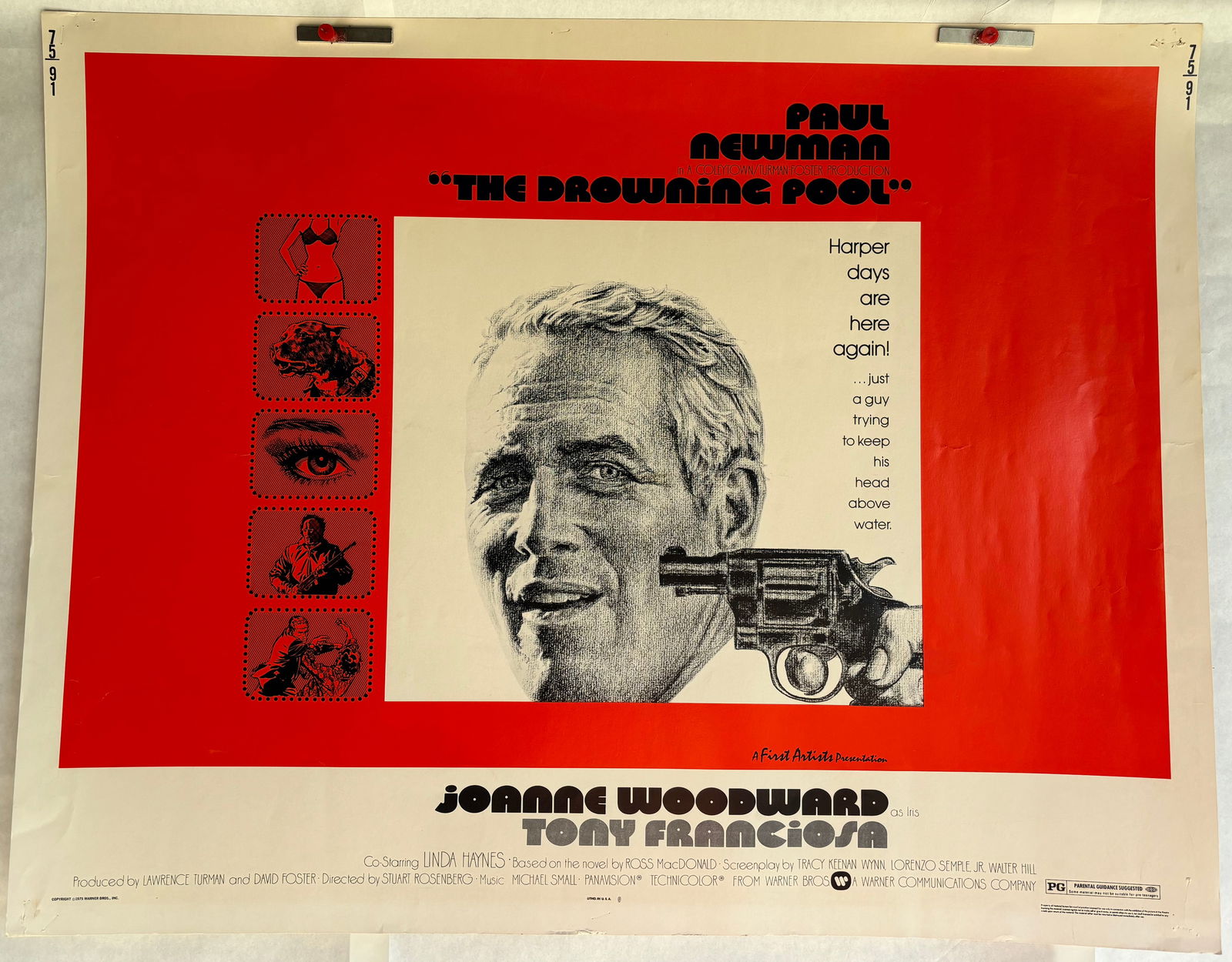 The Drowning Pool (WB, 1975) Half Sheet Mystery (1 of 6)