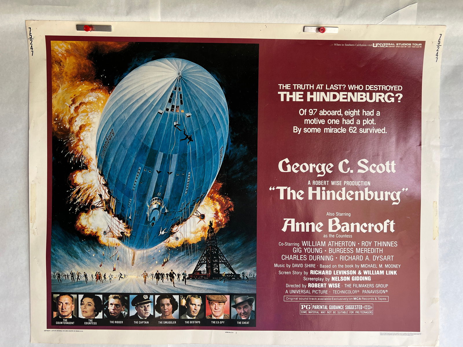The Hindenburg (Universal, 1975) Original Poster (1 of 12)